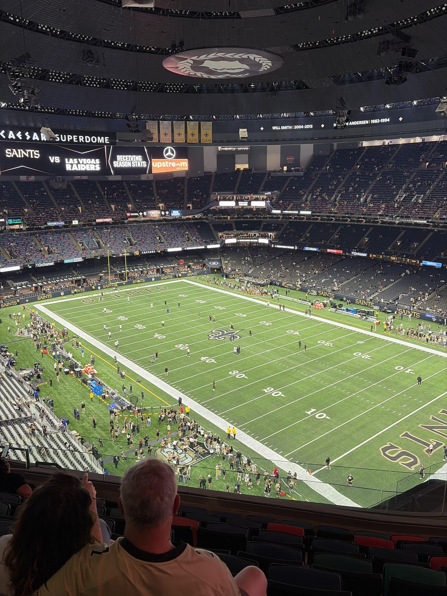 Real Fan View taken from Section 633 at Caesars Superdome by Will L