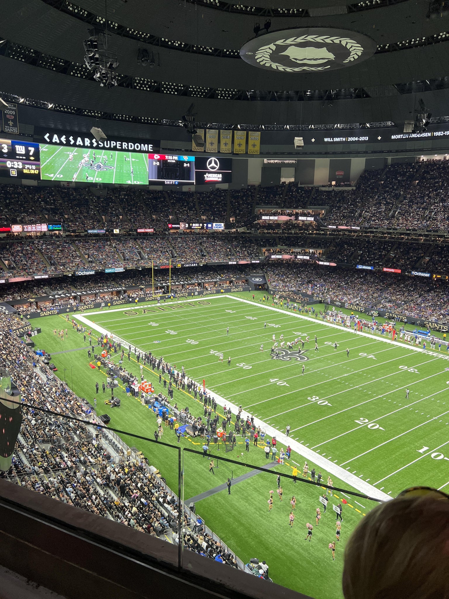 Real Fan View taken from Section 634 at Caesars Superdome by William T