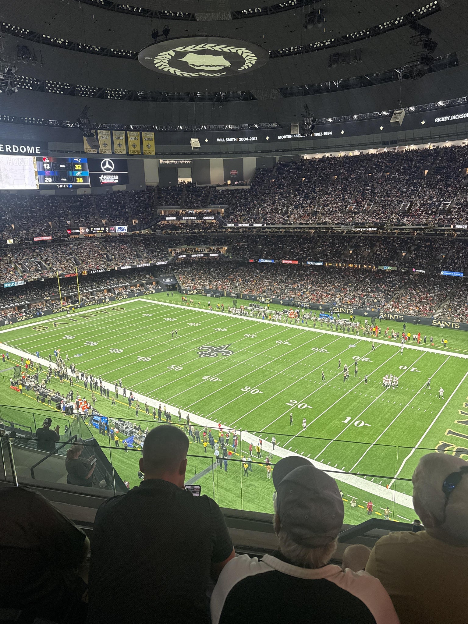 Real Fan View taken from Section 635 at Caesars Superdome by Gail G