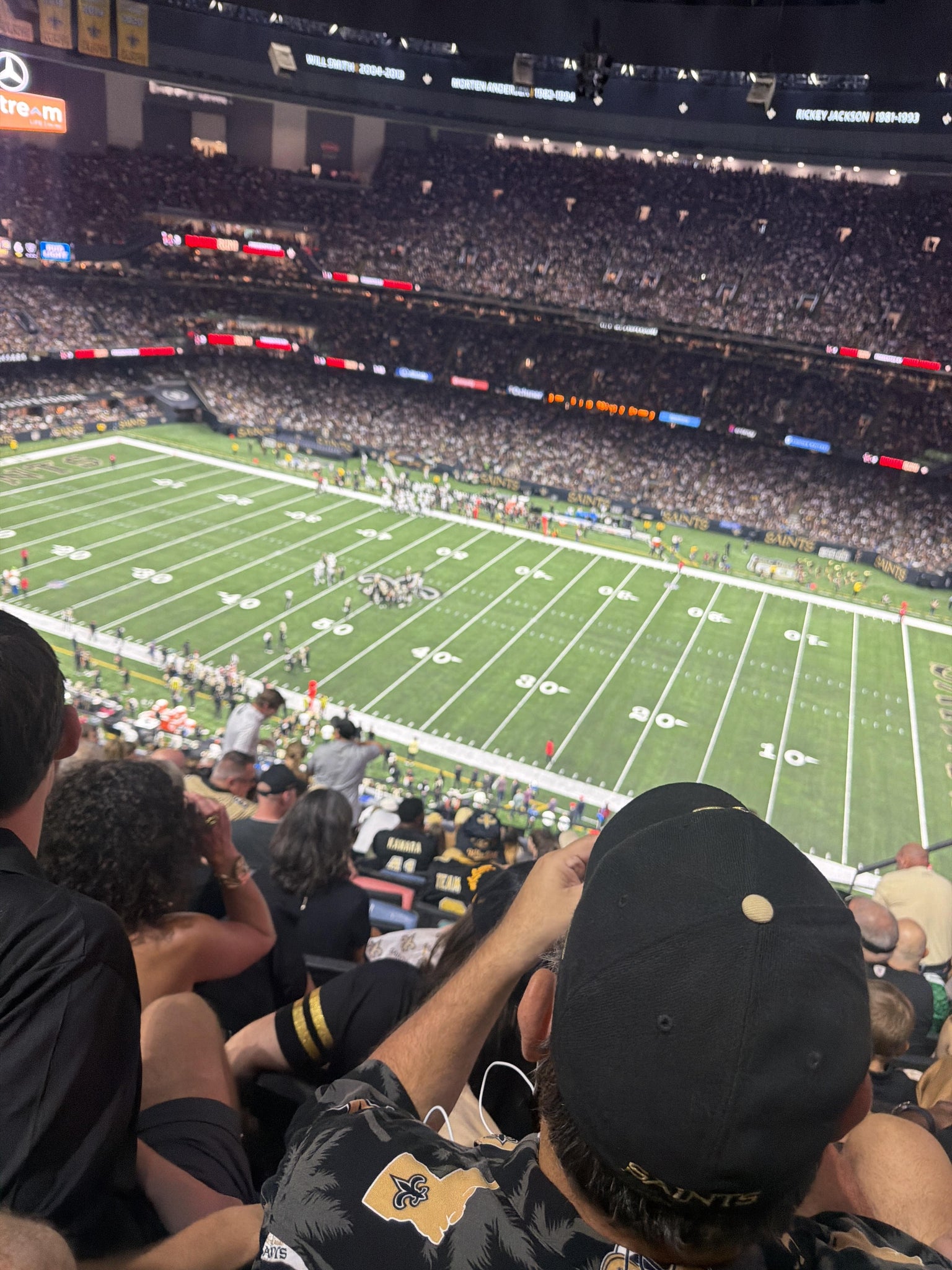 Real Fan View taken from Section 637 at Caesars Superdome by Wayne C