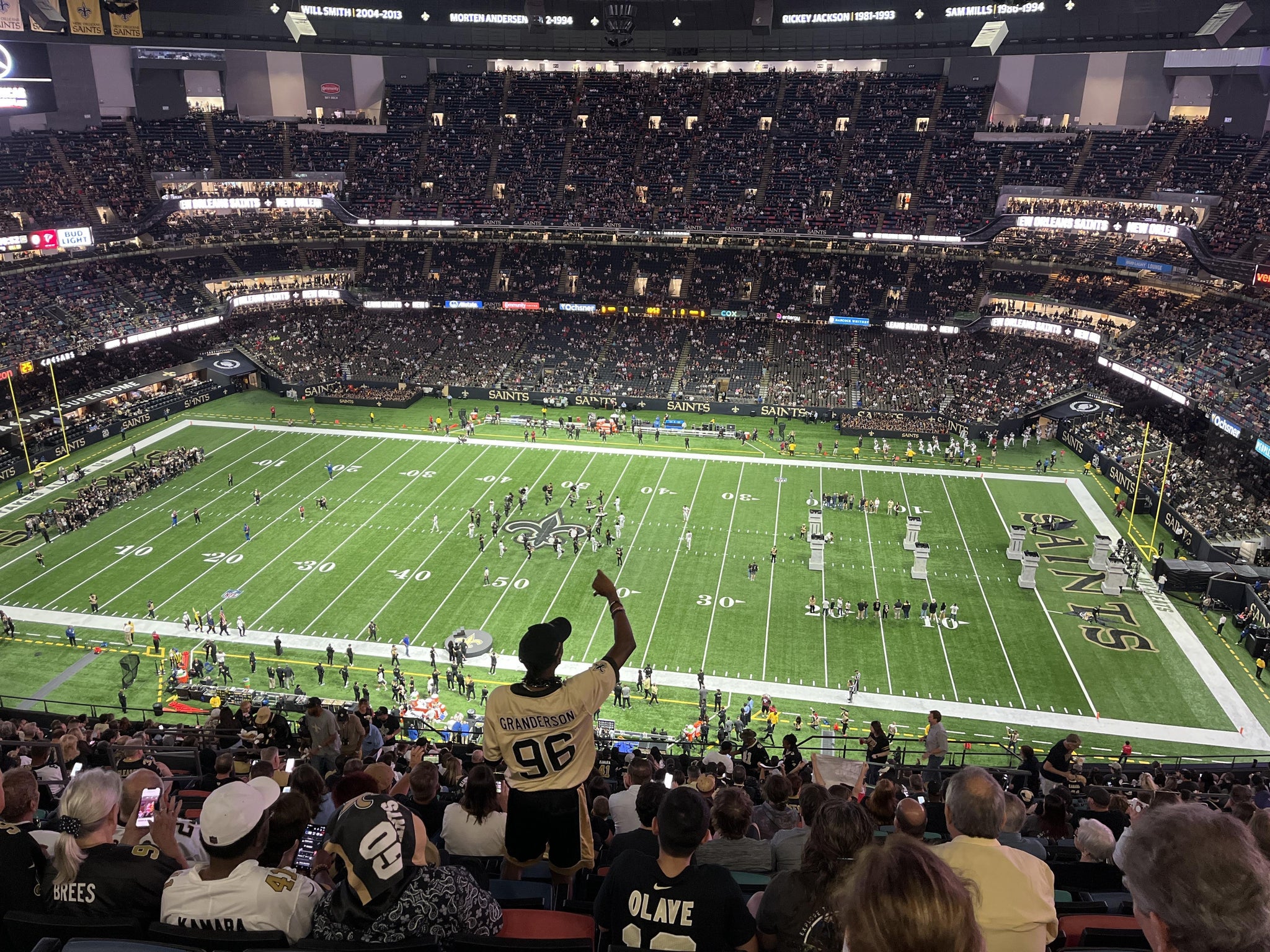 Real Fan View taken from Section 638 at Caesars Superdome by Pat S