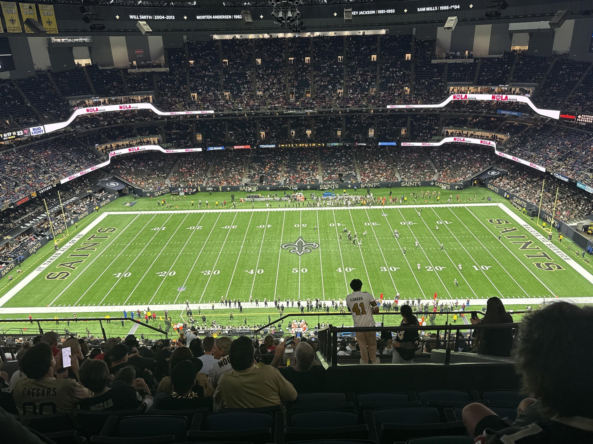Real Fan View taken from Section 640 at Caesars Superdome by Ethan A