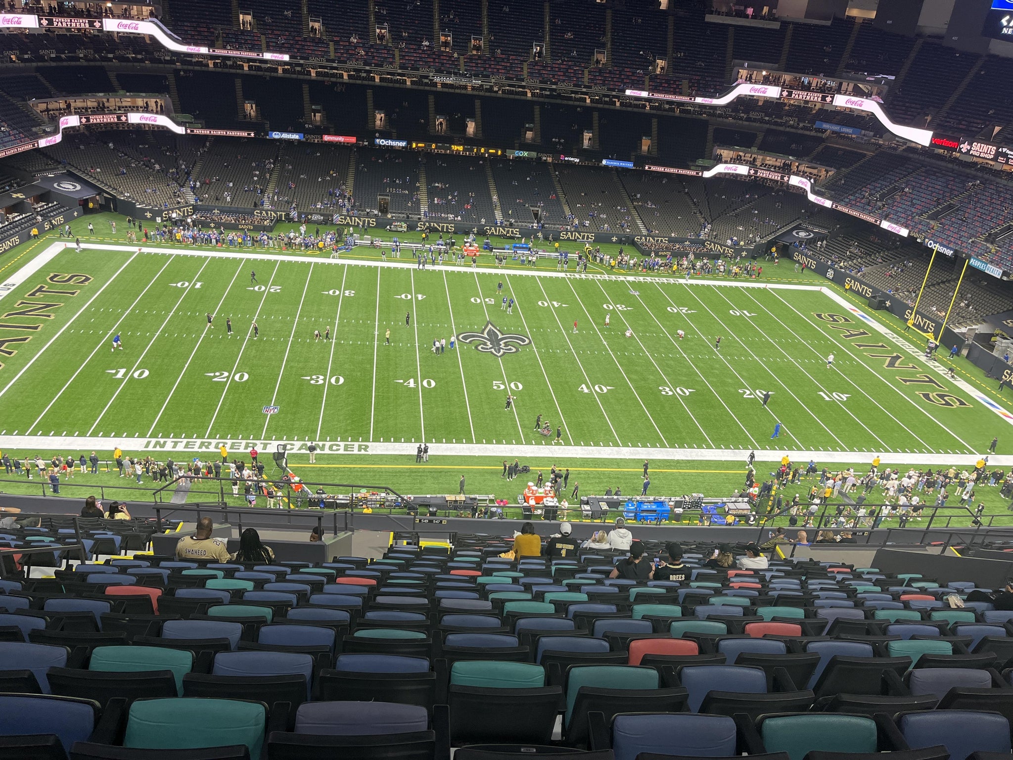 Real Fan View taken from Section 641 at Caesars Superdome by Greg M