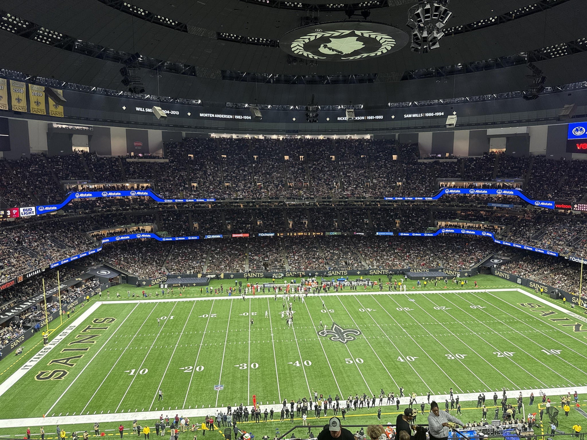 Real Fan View taken from Section 642 at Caesars Superdome by John D