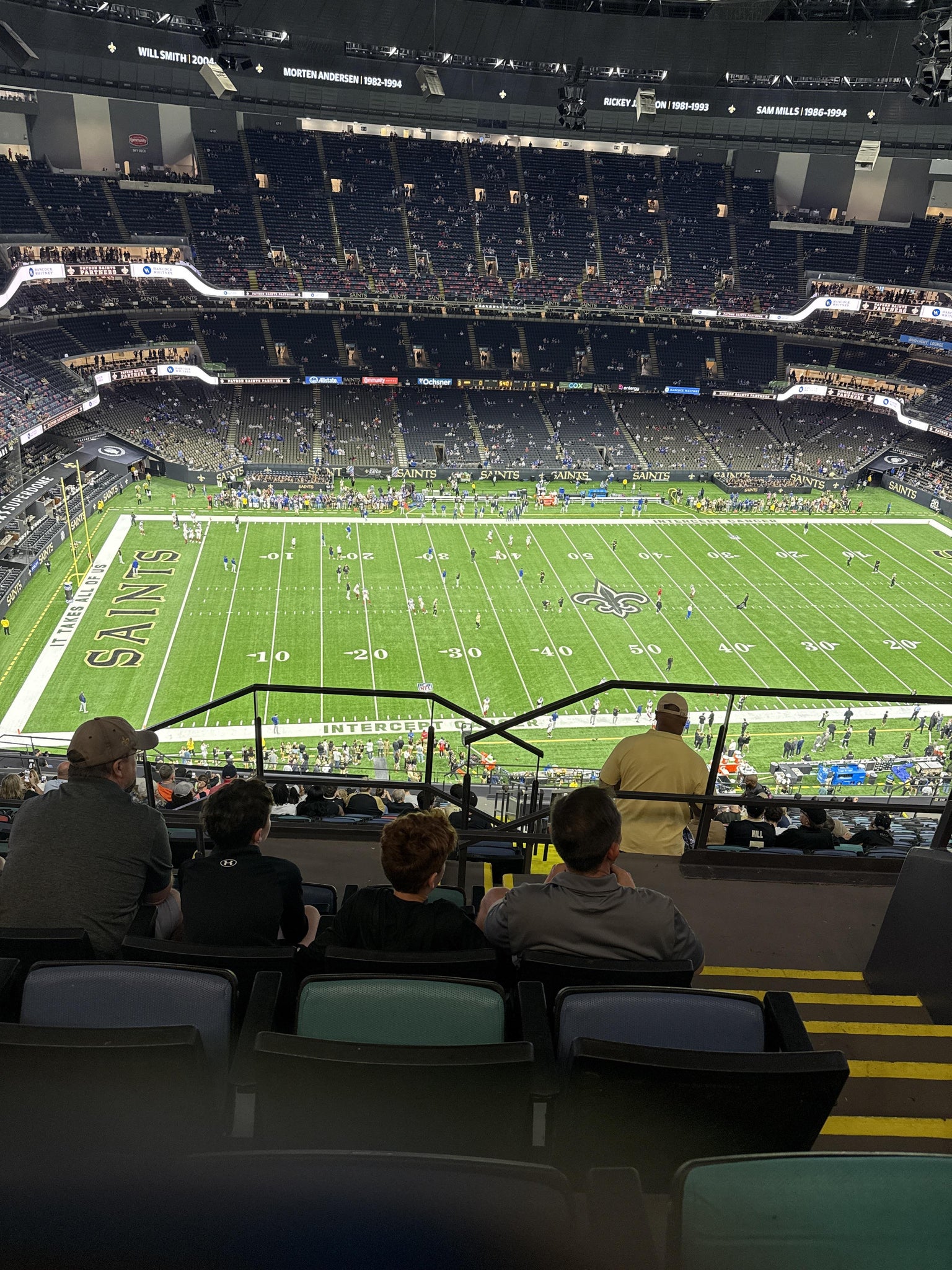 Real Fan View taken from Section 643 at Caesars Superdome by Karen P
