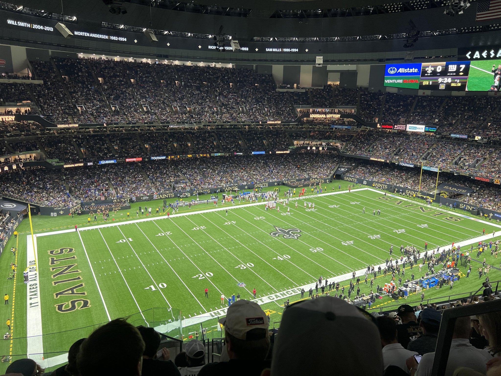 Real Fan View taken from Section 645 at Caesars Superdome by Anonymous User