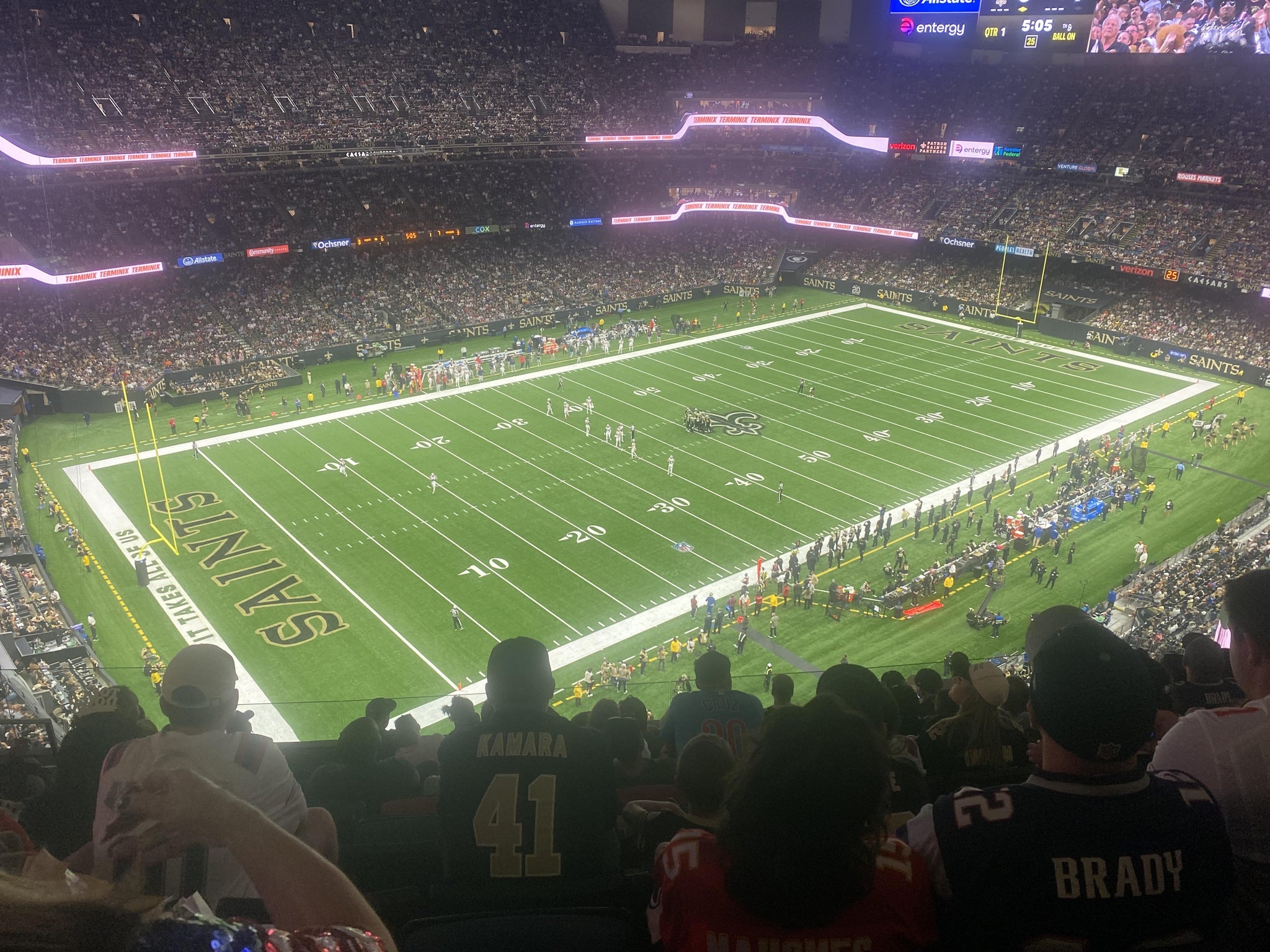 Real Fan View taken from Section 646 at Caesars Superdome by Jose C