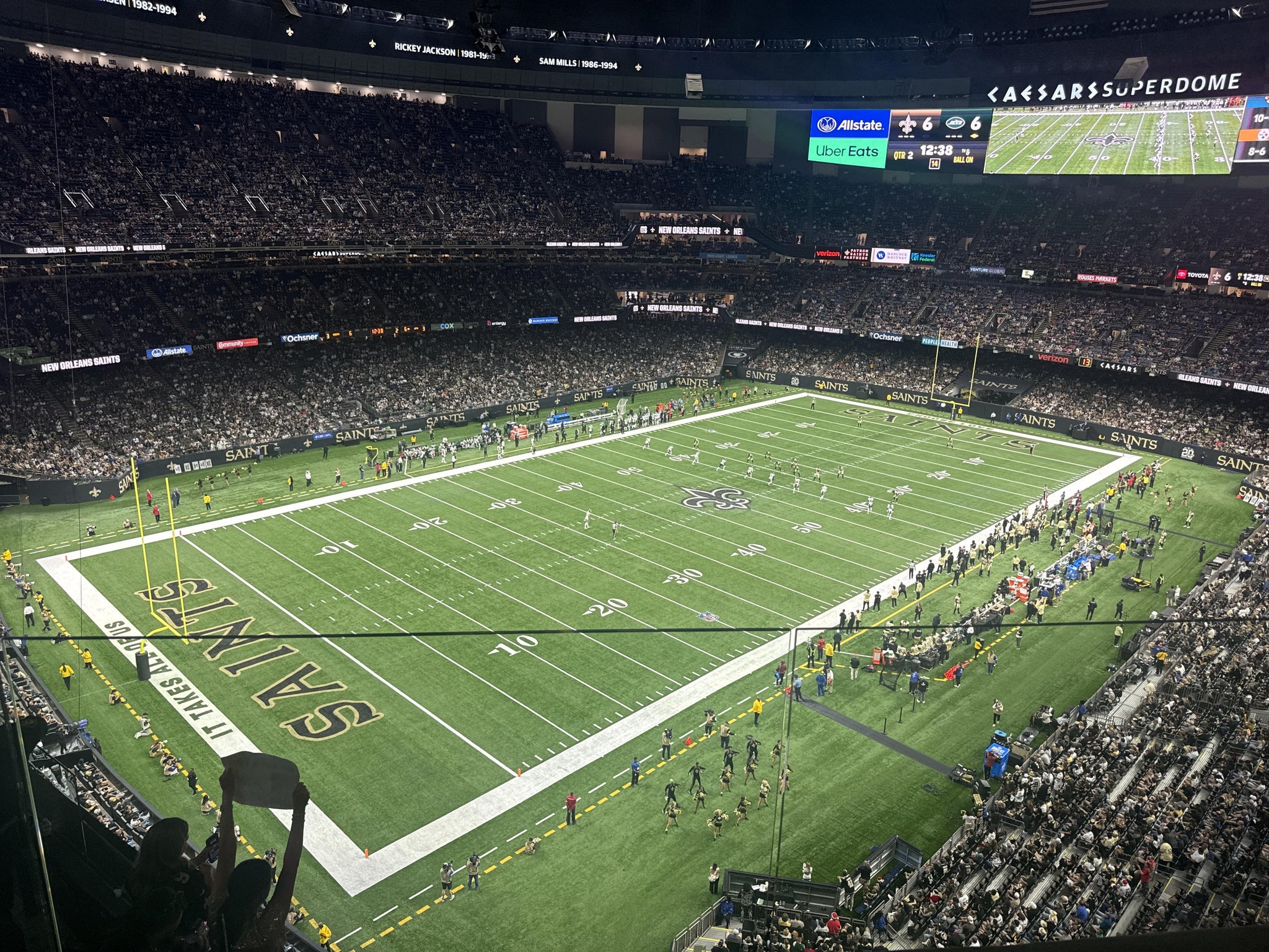 Real Fan View taken from Section 647 at Caesars Superdome by Eddie F