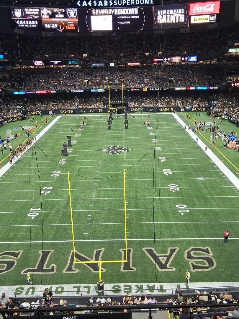Real Fan View taken from Section 651 at Caesars Superdome by Gregory W