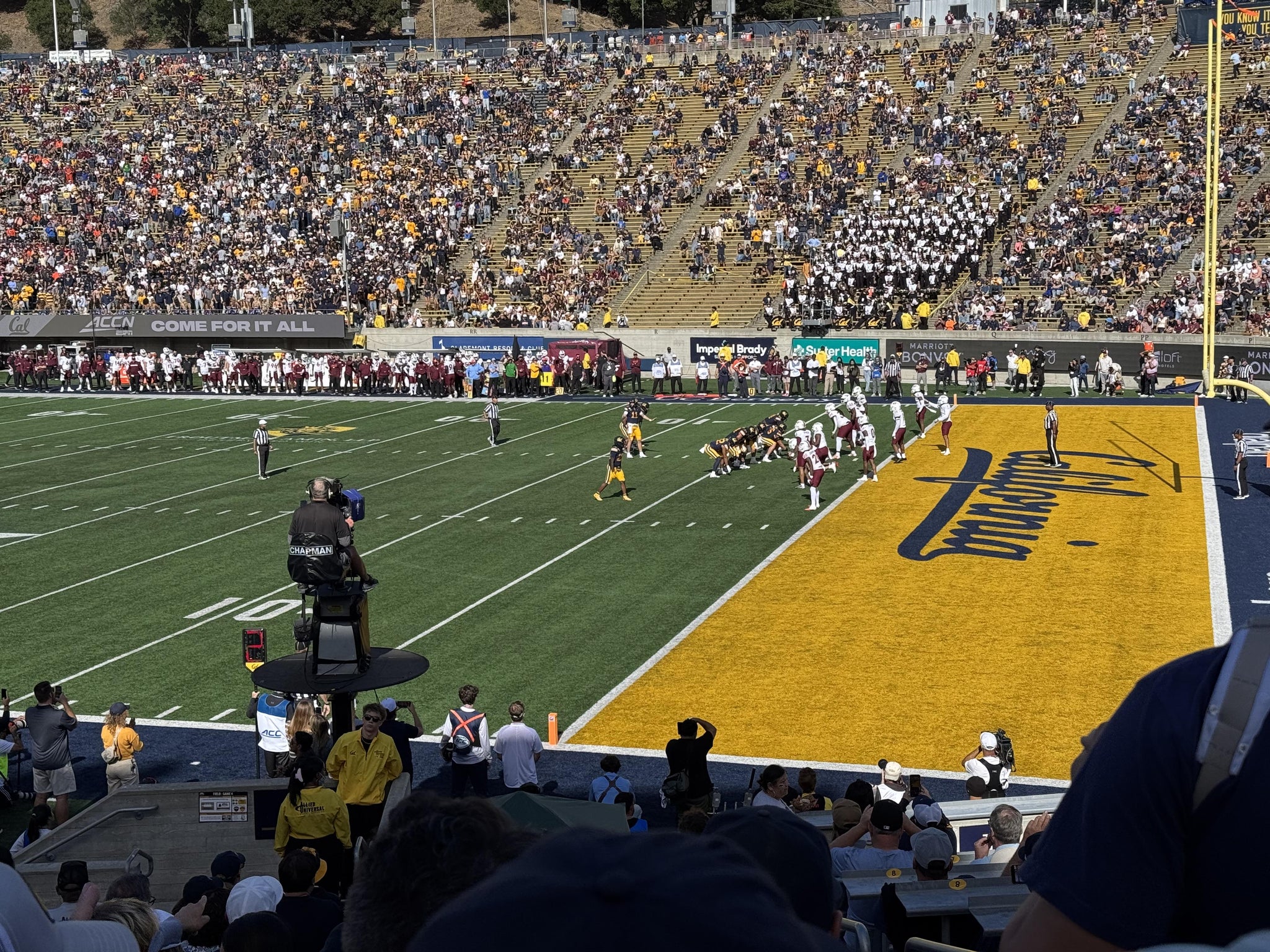 Real Fan View taken from Section II at California Memorial Stadium by Anonymous User