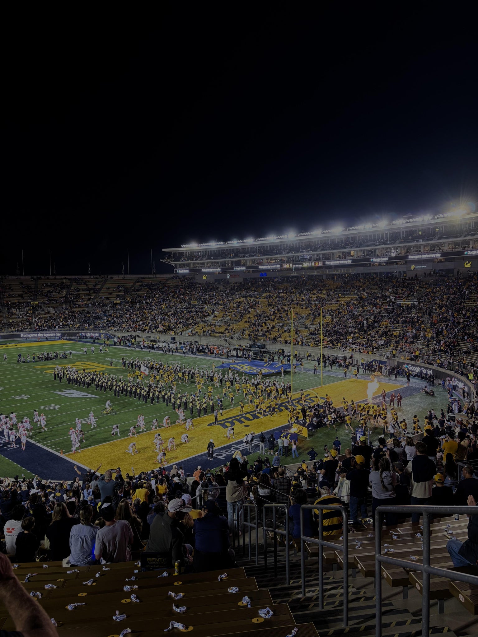 Real Fan View taken from Section W at California Memorial Stadium by Jorge M