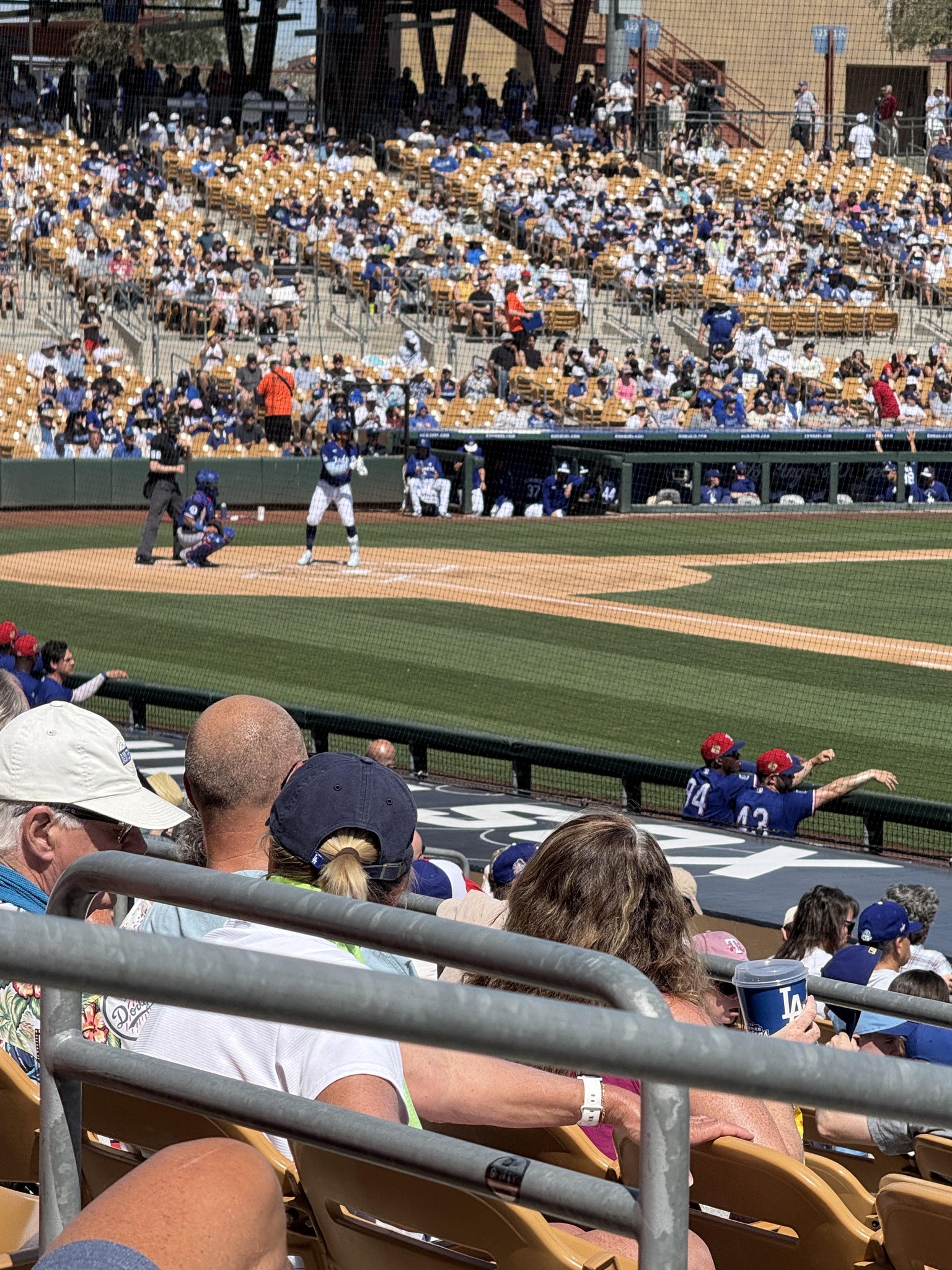 Real Fan View taken from Section 111 at Camelback Ranch by Linda V