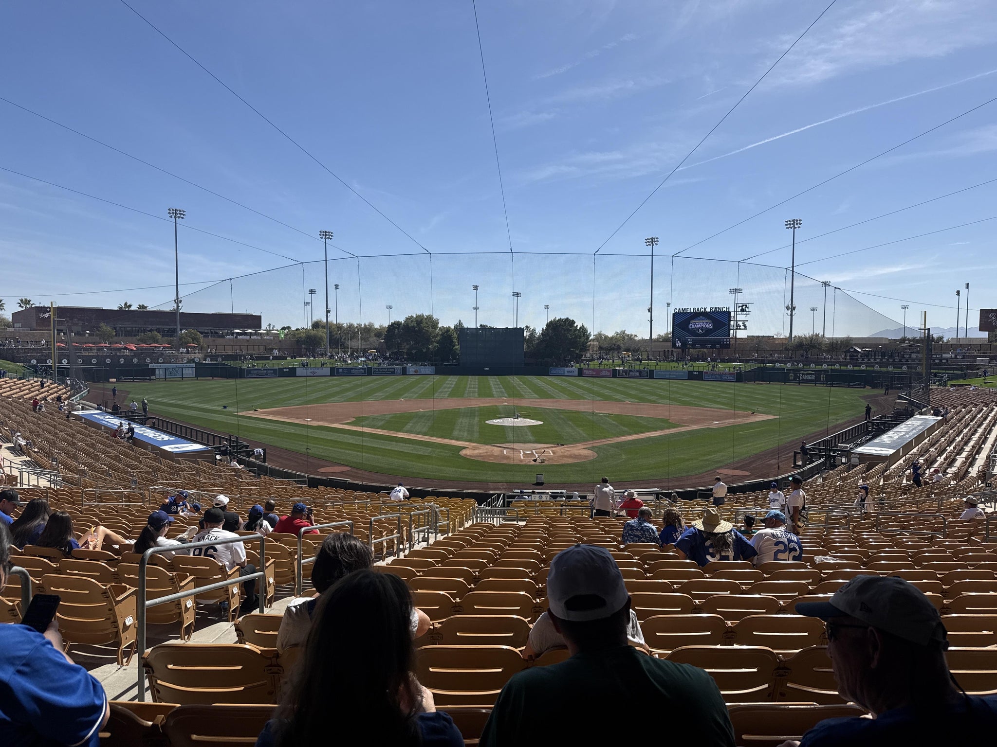 Real Fan View taken from Section 115 at Camelback Ranch by Richard M