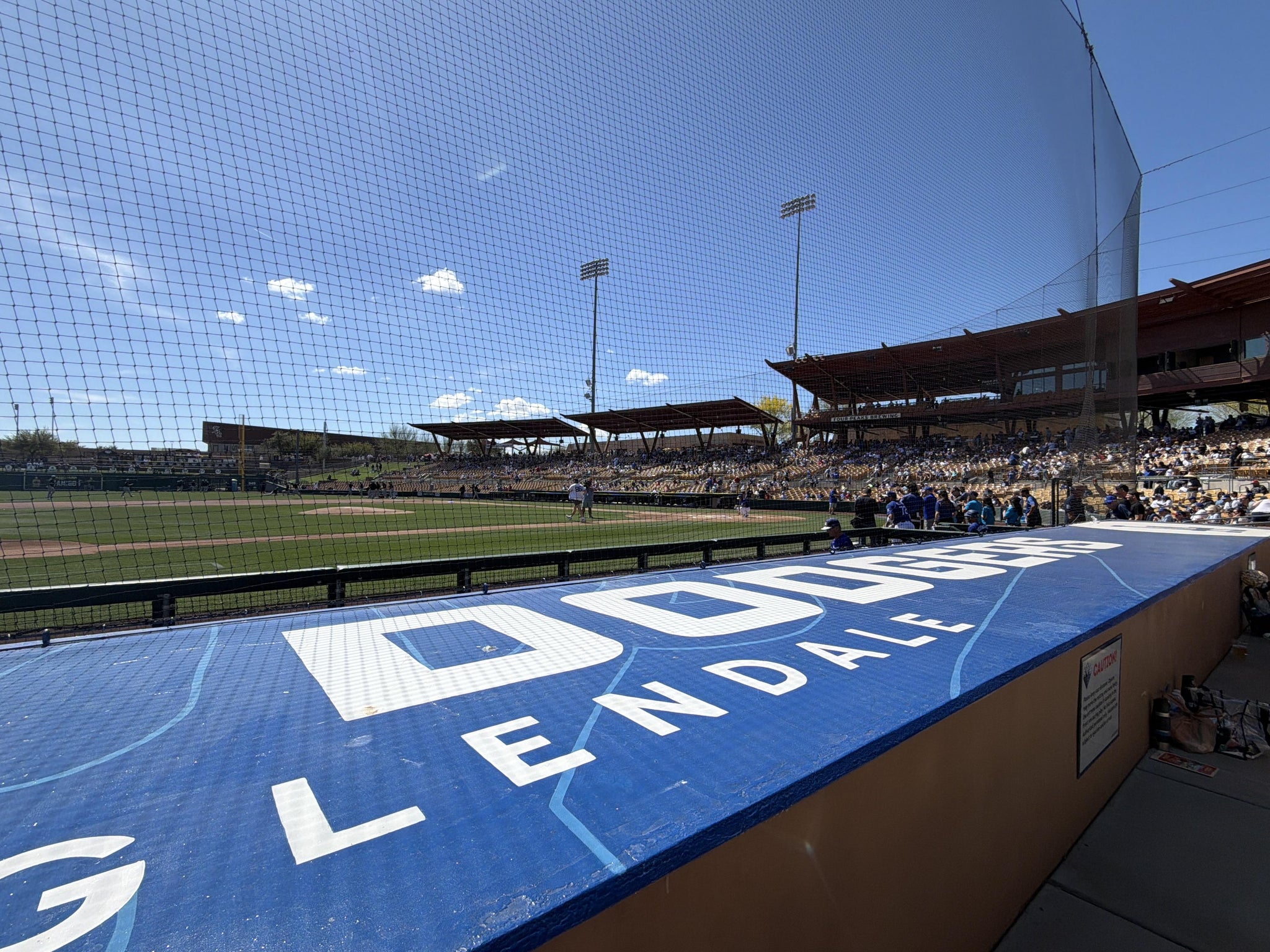 Real Fan View taken from Section 22 at Camelback Ranch by Scott M