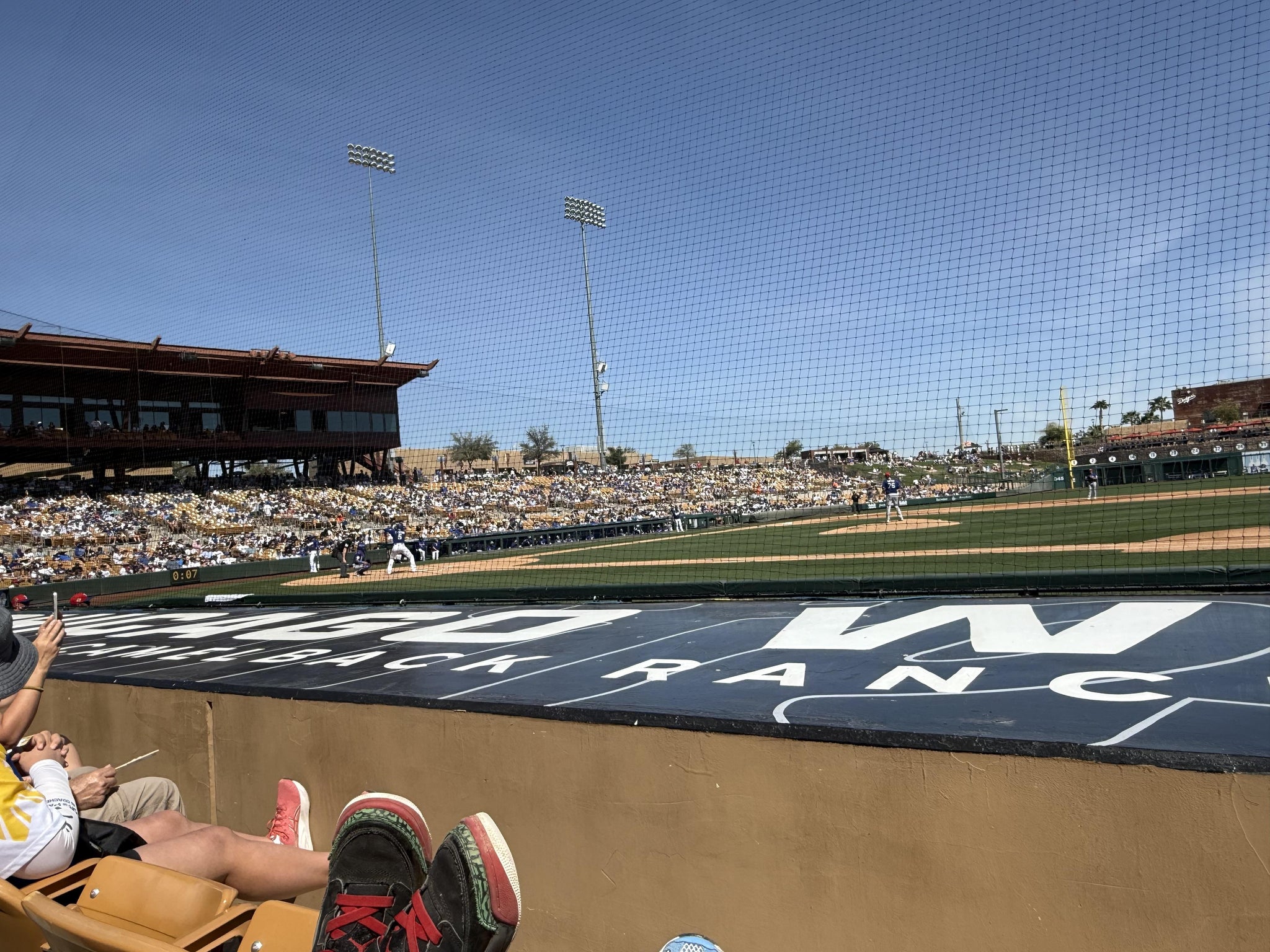 Real Fan View taken from Section 8 at Camelback Ranch by Krystal S