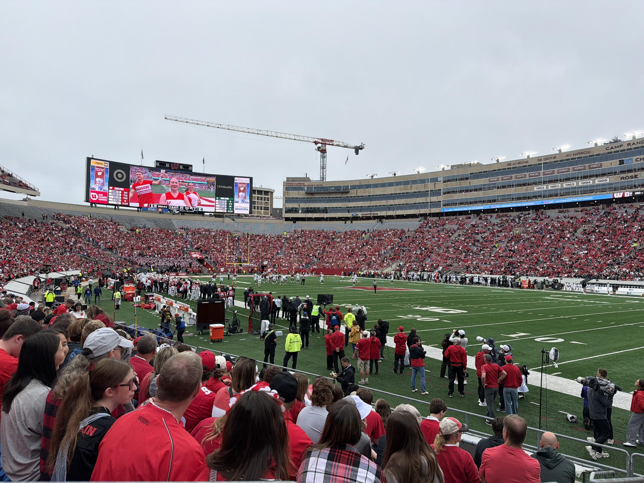 Real Fan View taken from Section A at Camp Randall Stadium by Kai R