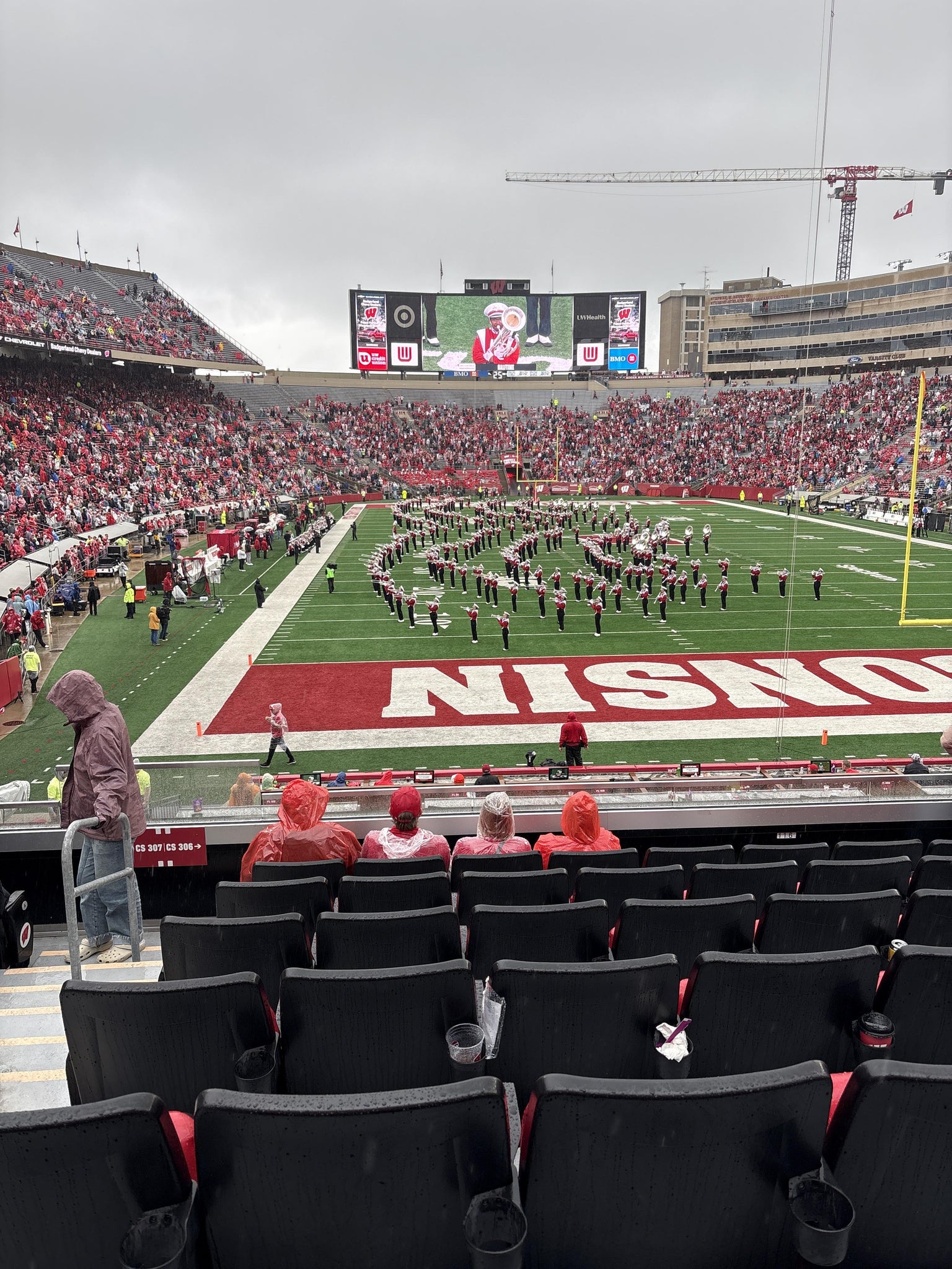 Real Fan View taken from Club Seats 306 at Camp Randall Stadium by Cullin C