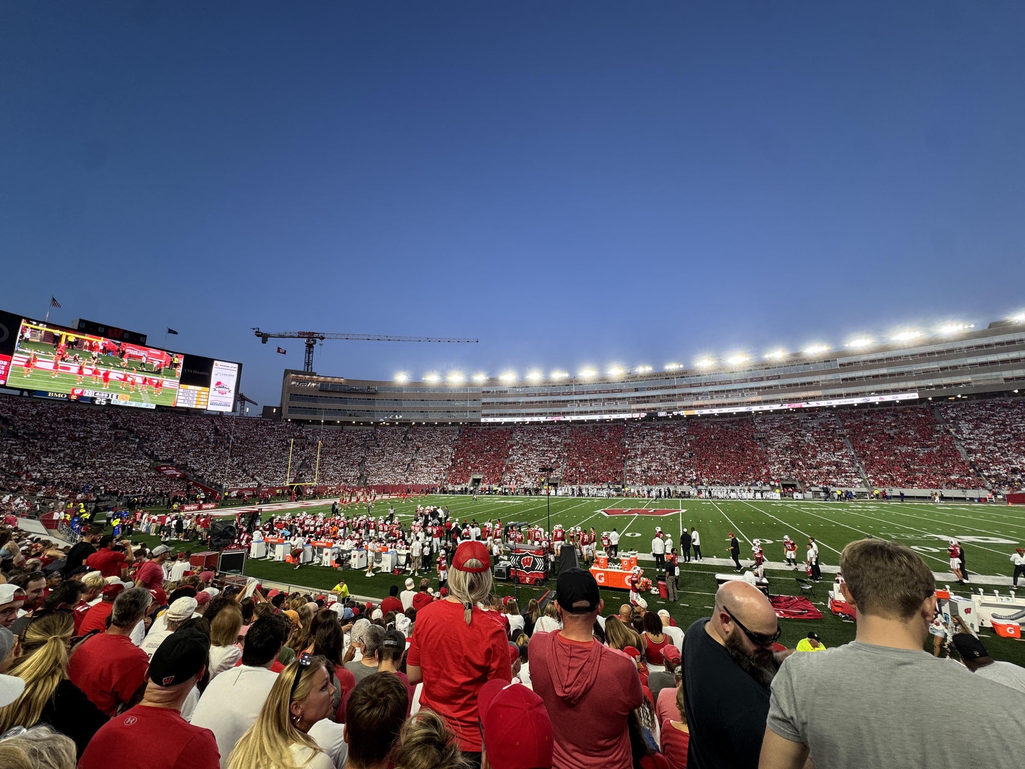 Real Fan View taken from Section E at Camp Randall Stadium by Jessica H