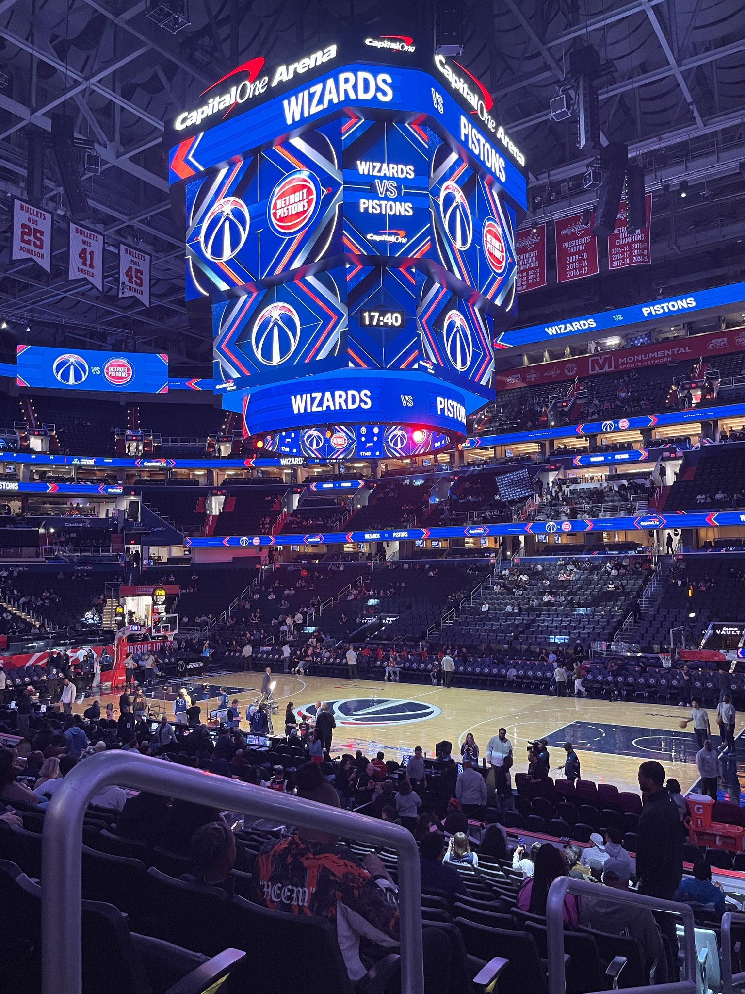 Real Fan View taken from Section 102 at Capital One Arena by Eric W