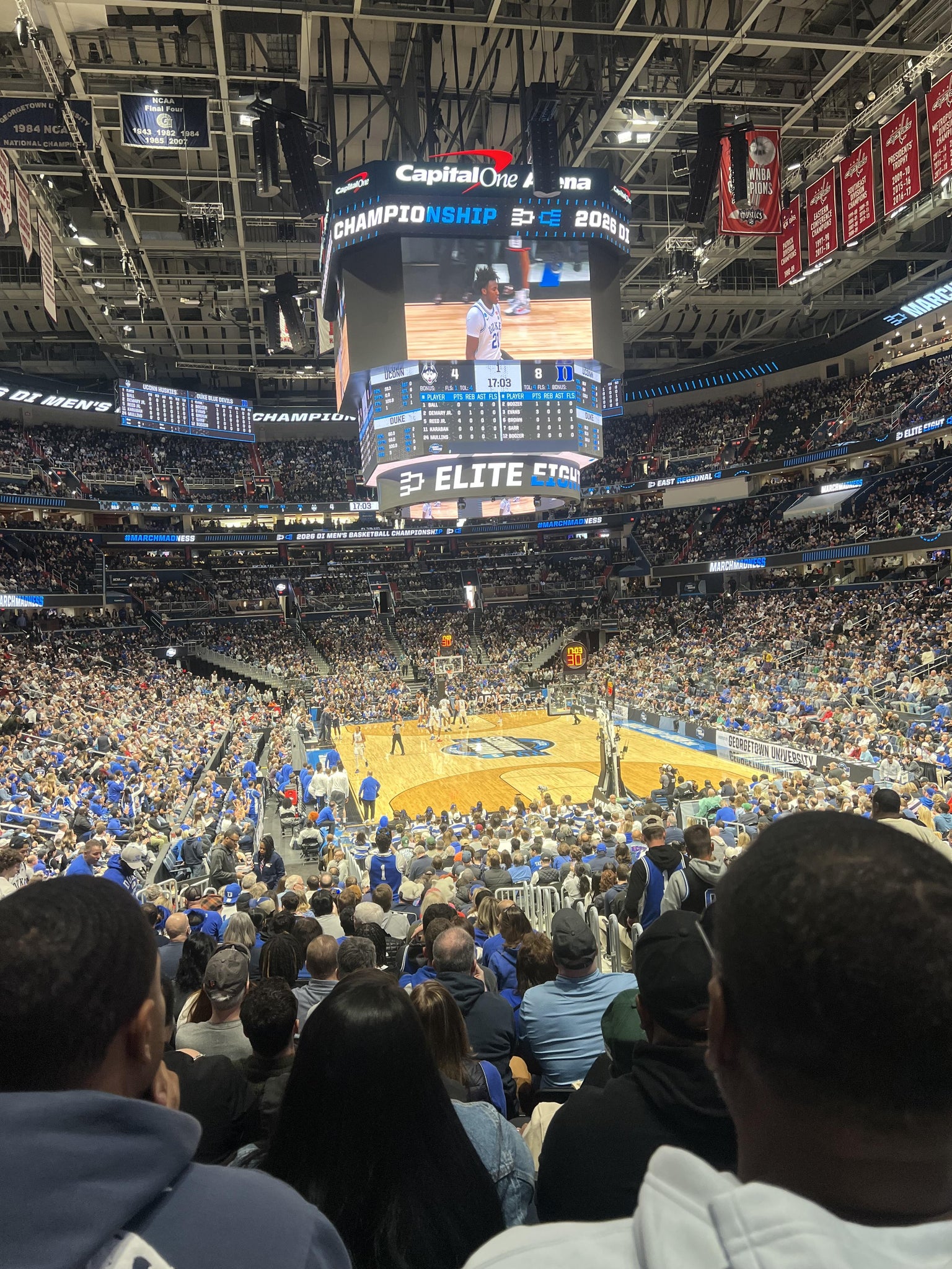 Real Fan View taken from Section 104 at Capital One Arena by Brennan C