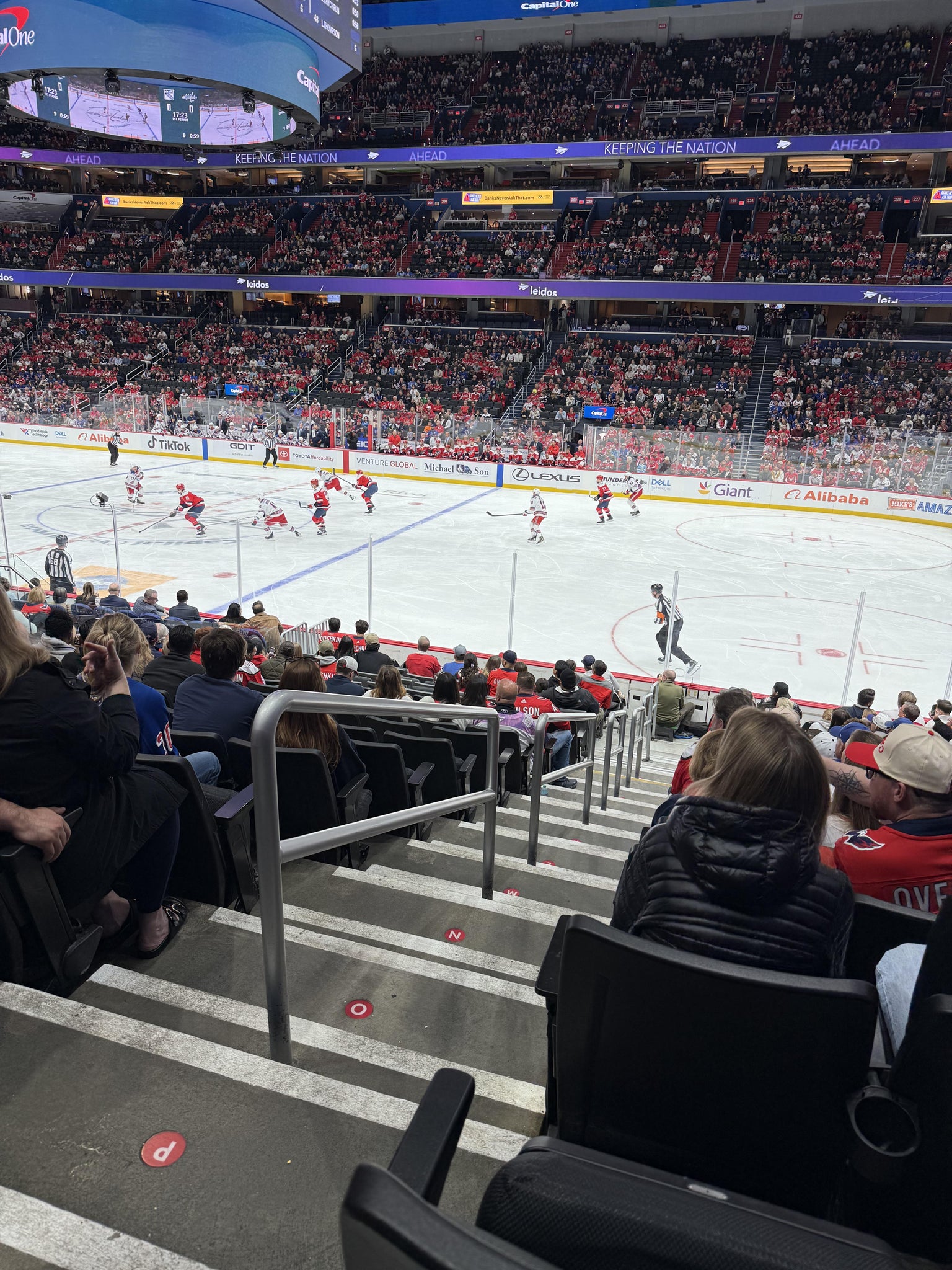 Real Fan View taken from Section 113 at Capital One Arena by Luis V
