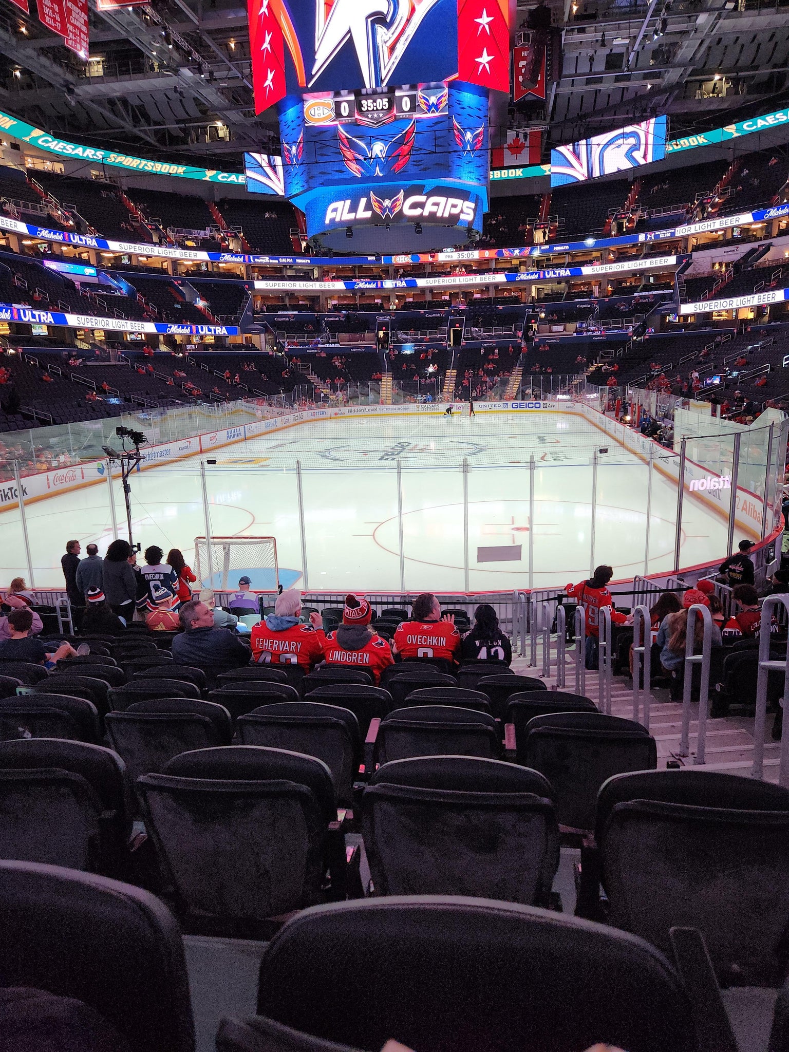 Real Fan View taken from Section 117 at Capital One Arena by Anonymous User