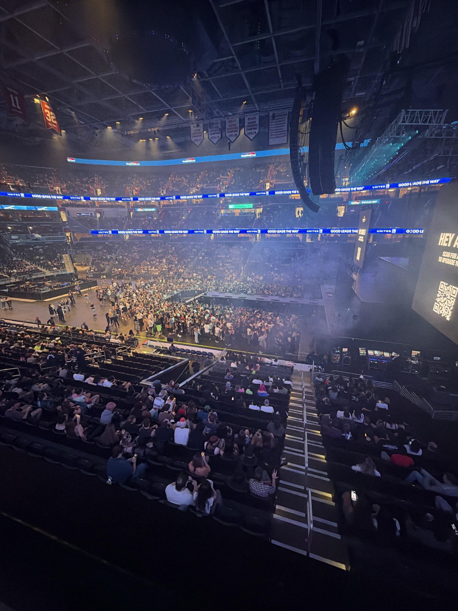 Real Fan View taken from Section 217 at Capital One Arena by Gentry O