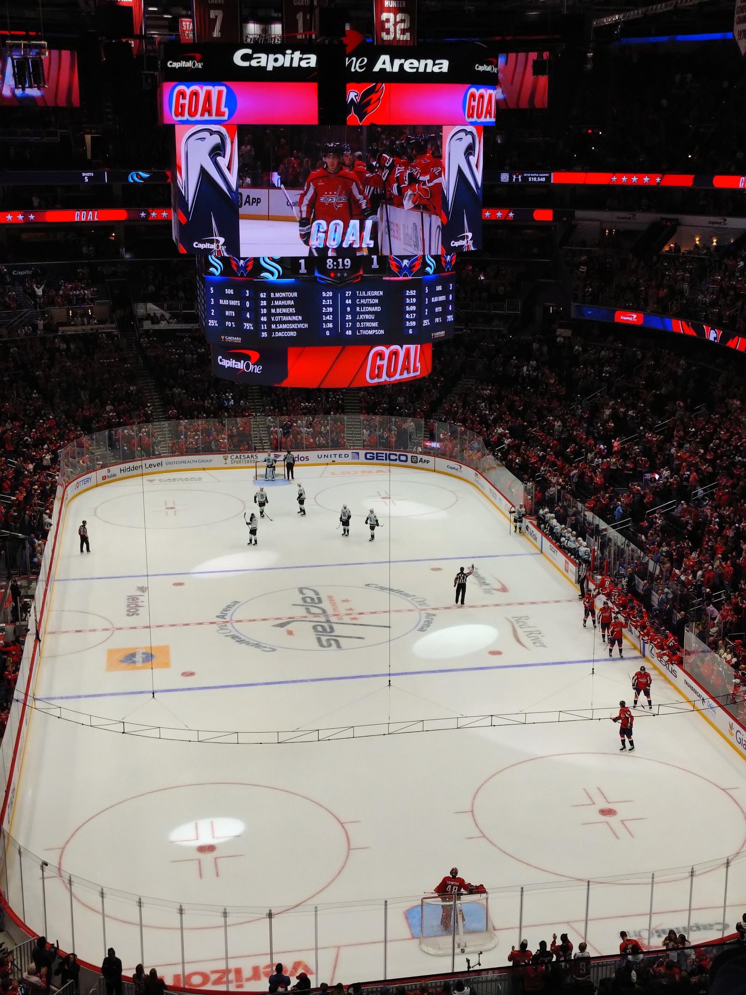 Real Fan View taken from Section 425 at Capital One Arena by Travis R