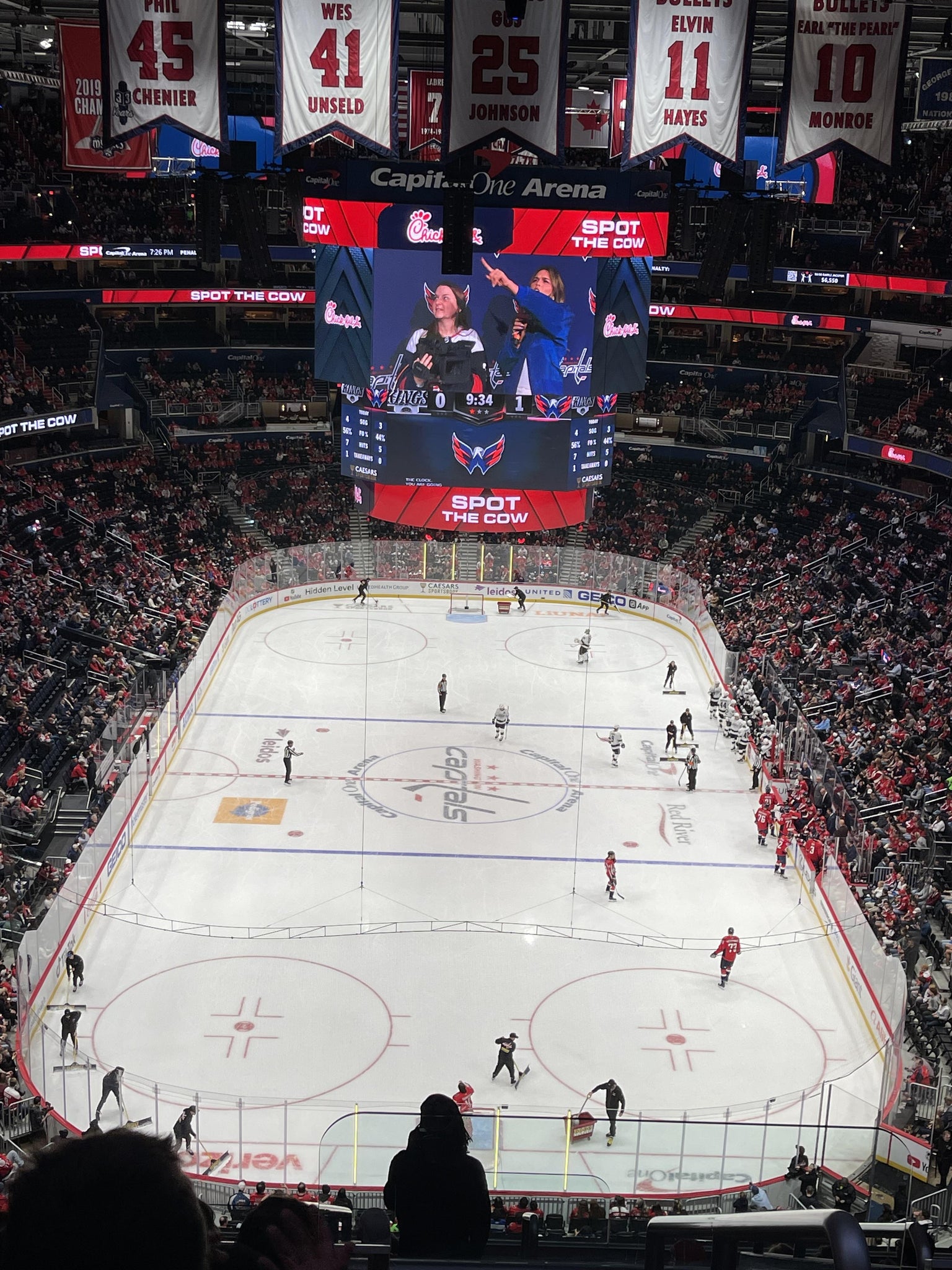 Real Fan View taken from Section 425 at Capital One Arena by Raul R