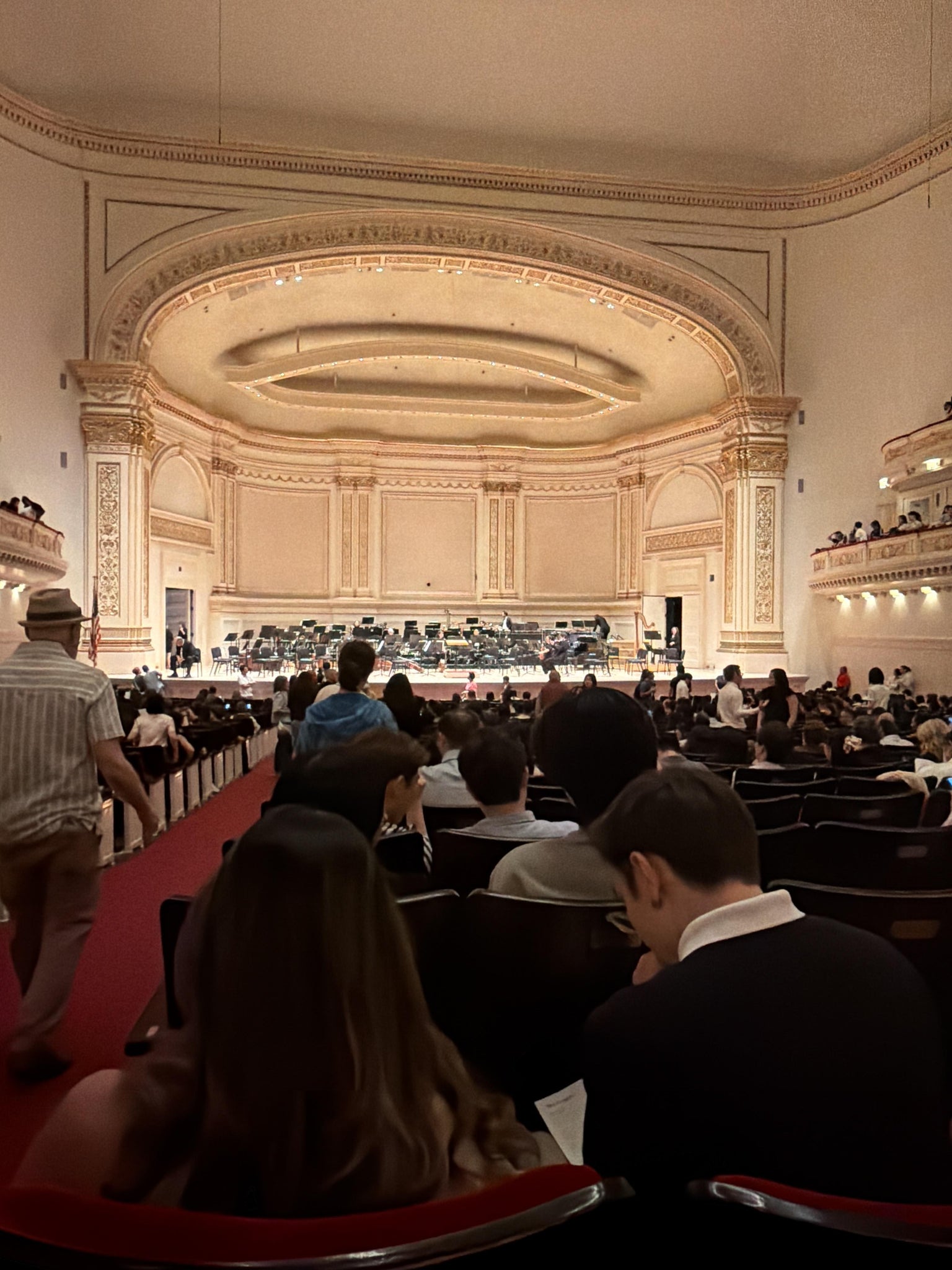 Real Fan View taken from Parquet at Carnegie Hall by Melanie c. R