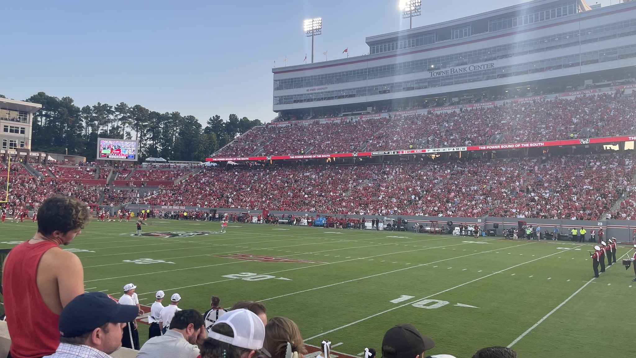 Real Fan View taken from Section 1 at Carter-Finley Stadium by Christopher M