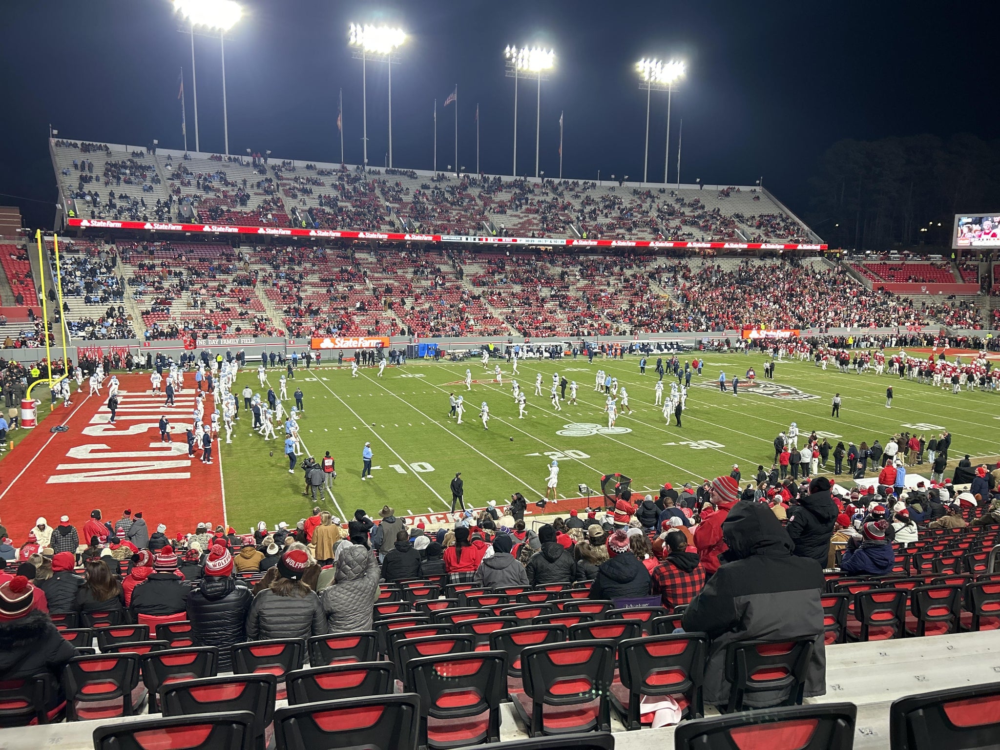 Real Fan View taken from Section 23 at Carter-Finley Stadium by Maria P