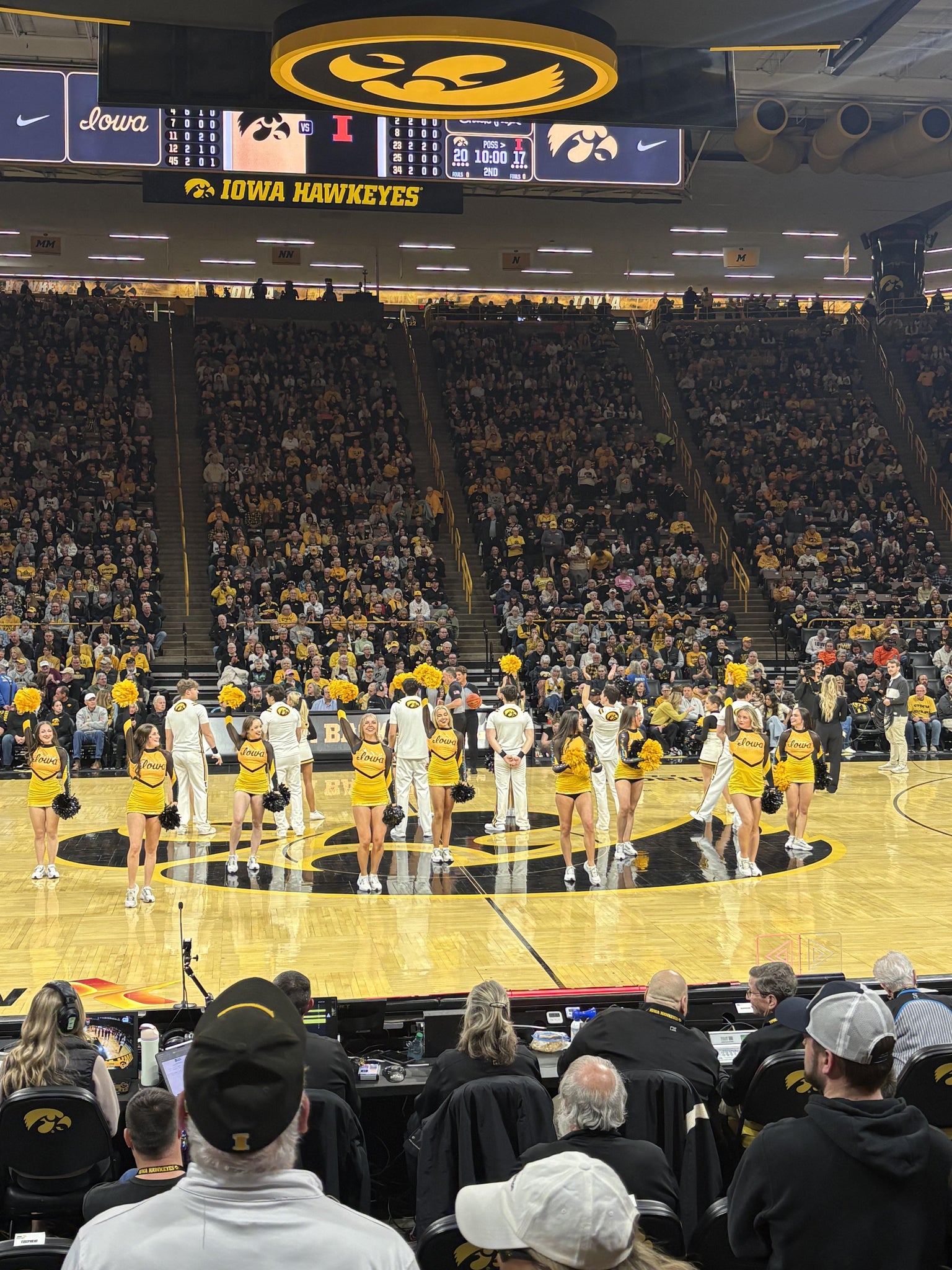 Real Fan View taken from Section A at Carver-Hawkeye Arena by Gary L