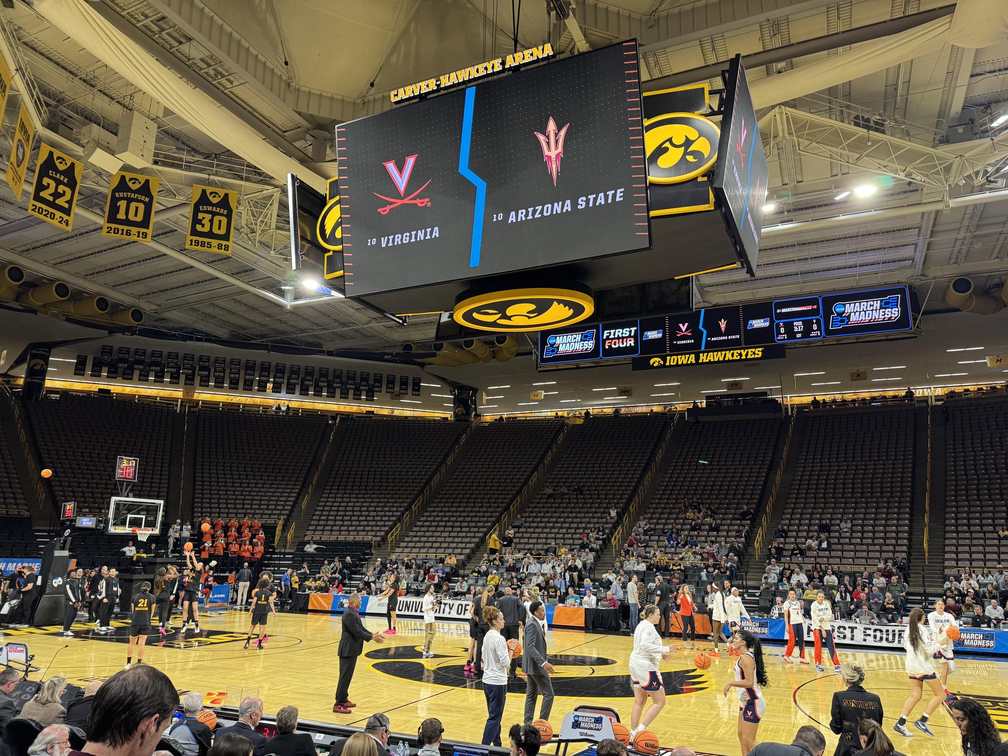 Real Fan View taken from Section C at Carver-Hawkeye Arena by Anonymous User