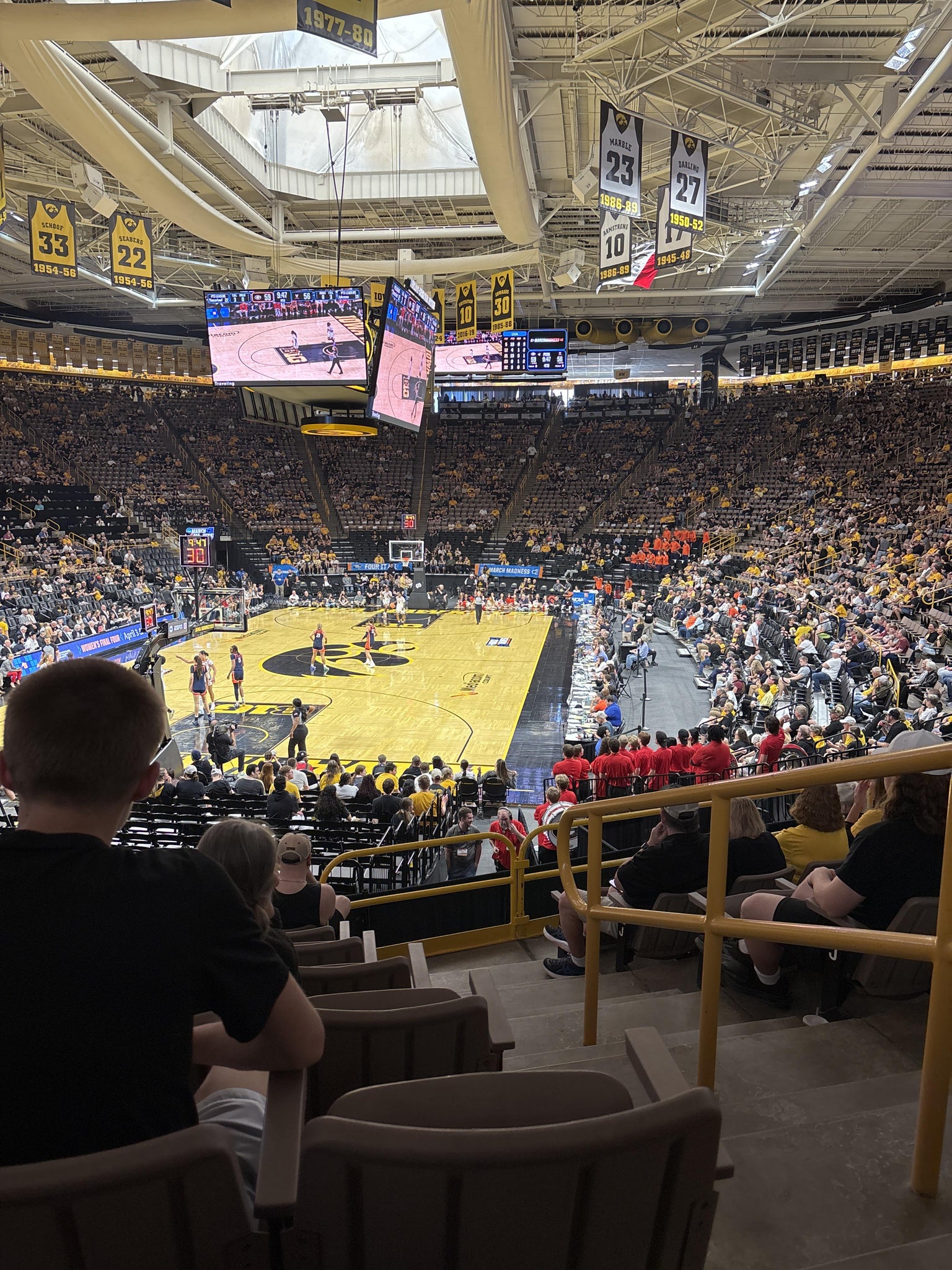 Real Fan View taken from Section I at Carver-Hawkeye Arena by Renae H