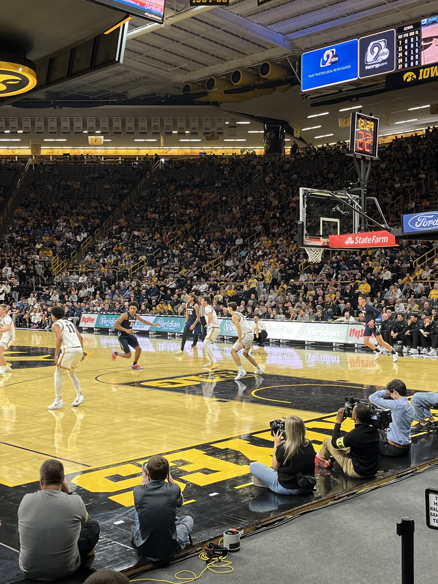 Real Fan View taken from Section JJ at Carver-Hawkeye Arena by Anonymous User