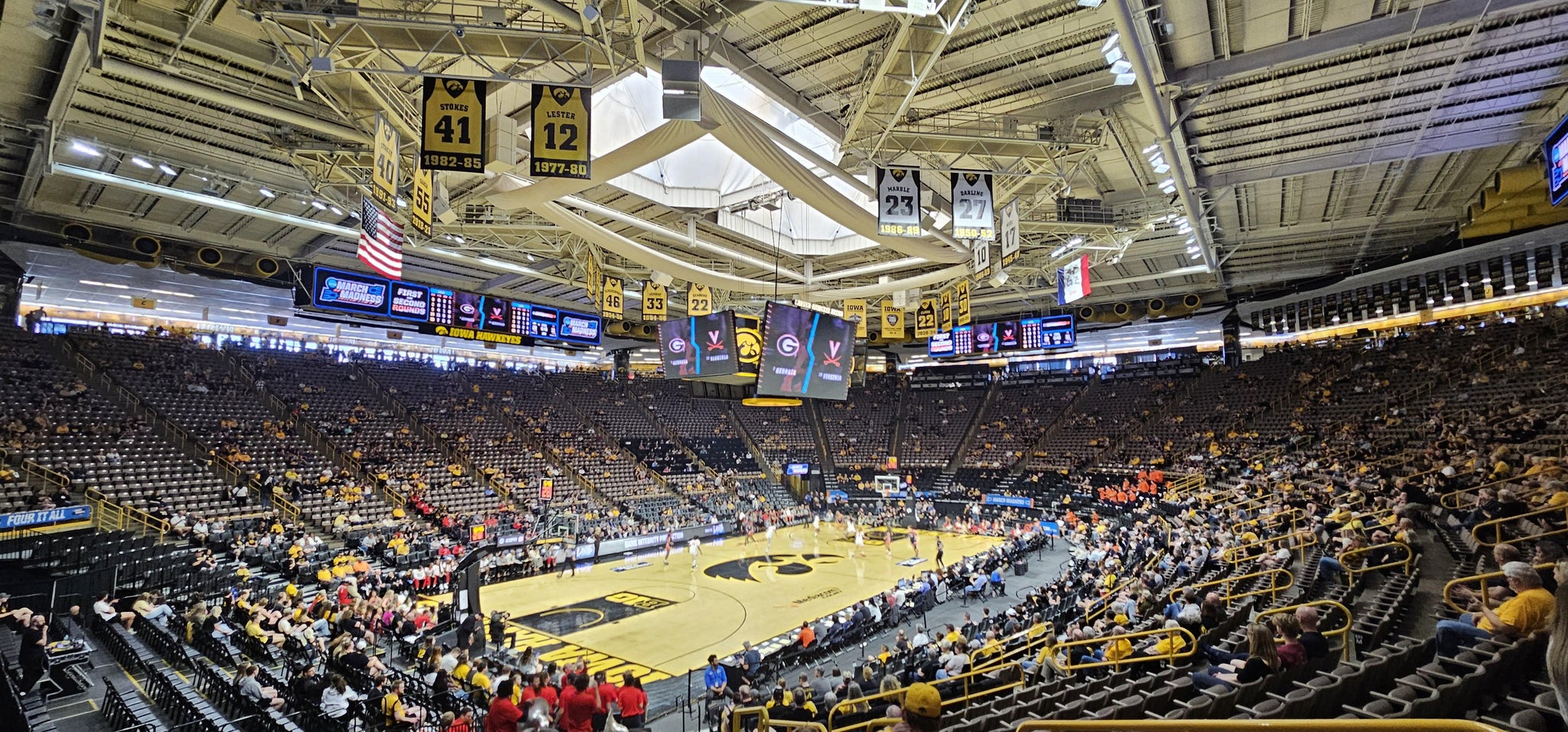 Real Fan View taken from Section K at Carver-Hawkeye Arena by John J