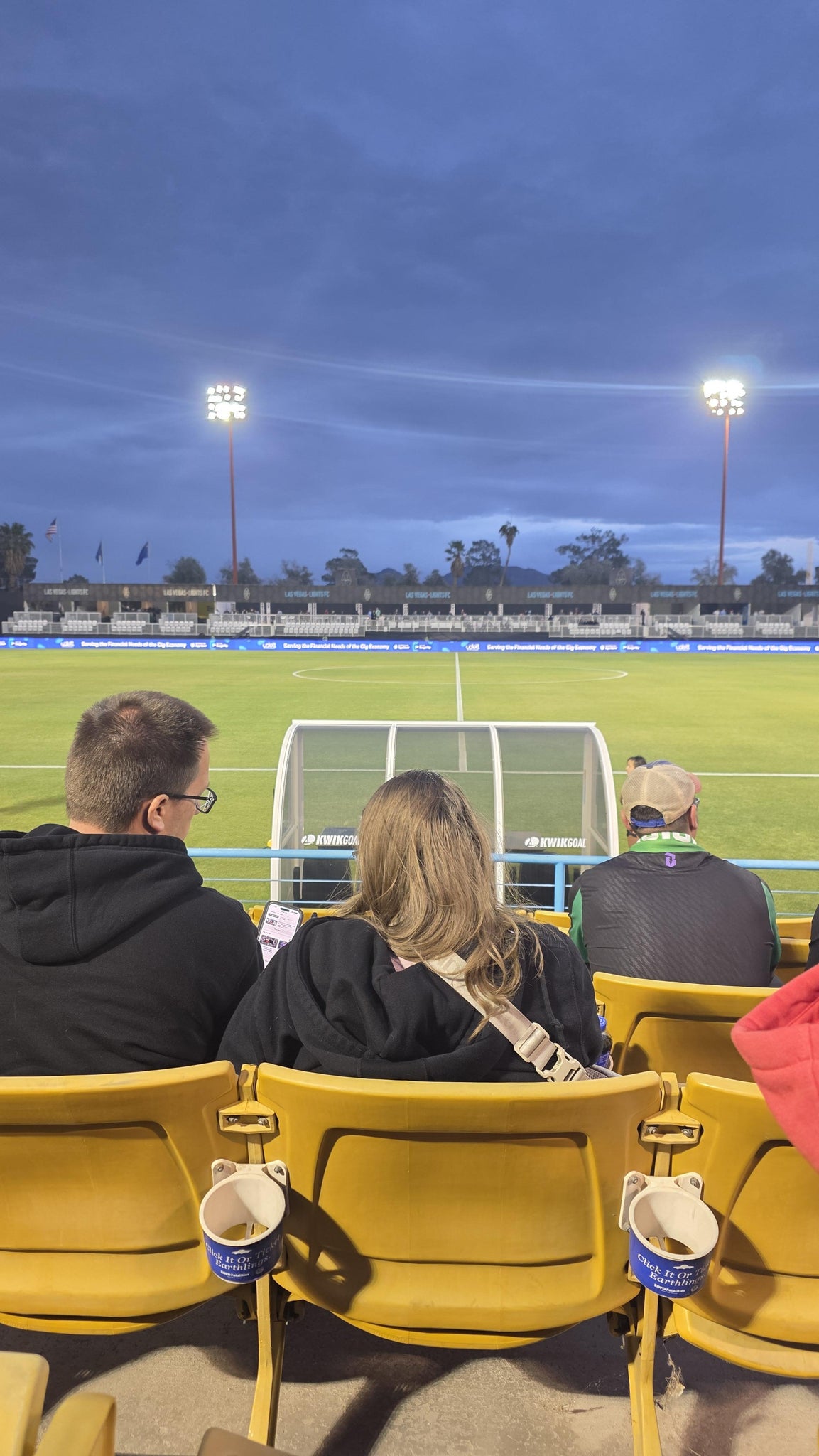 Vue réelle des fans prise de la Sideline GA au site Cashman Field par Katrina J