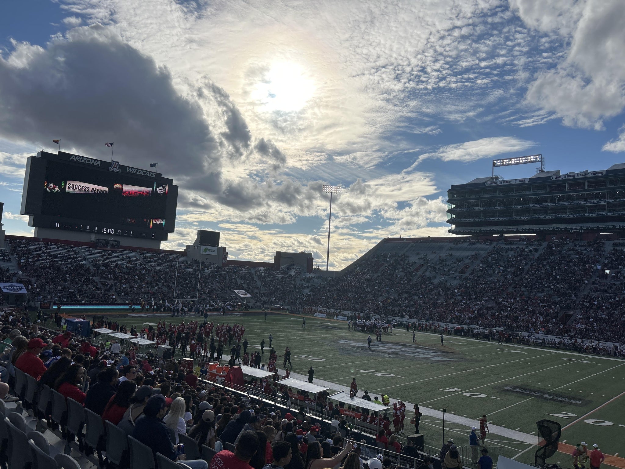 Real Fan View taken from Section 2 at Casino Del Sol Stadium by Alecia M