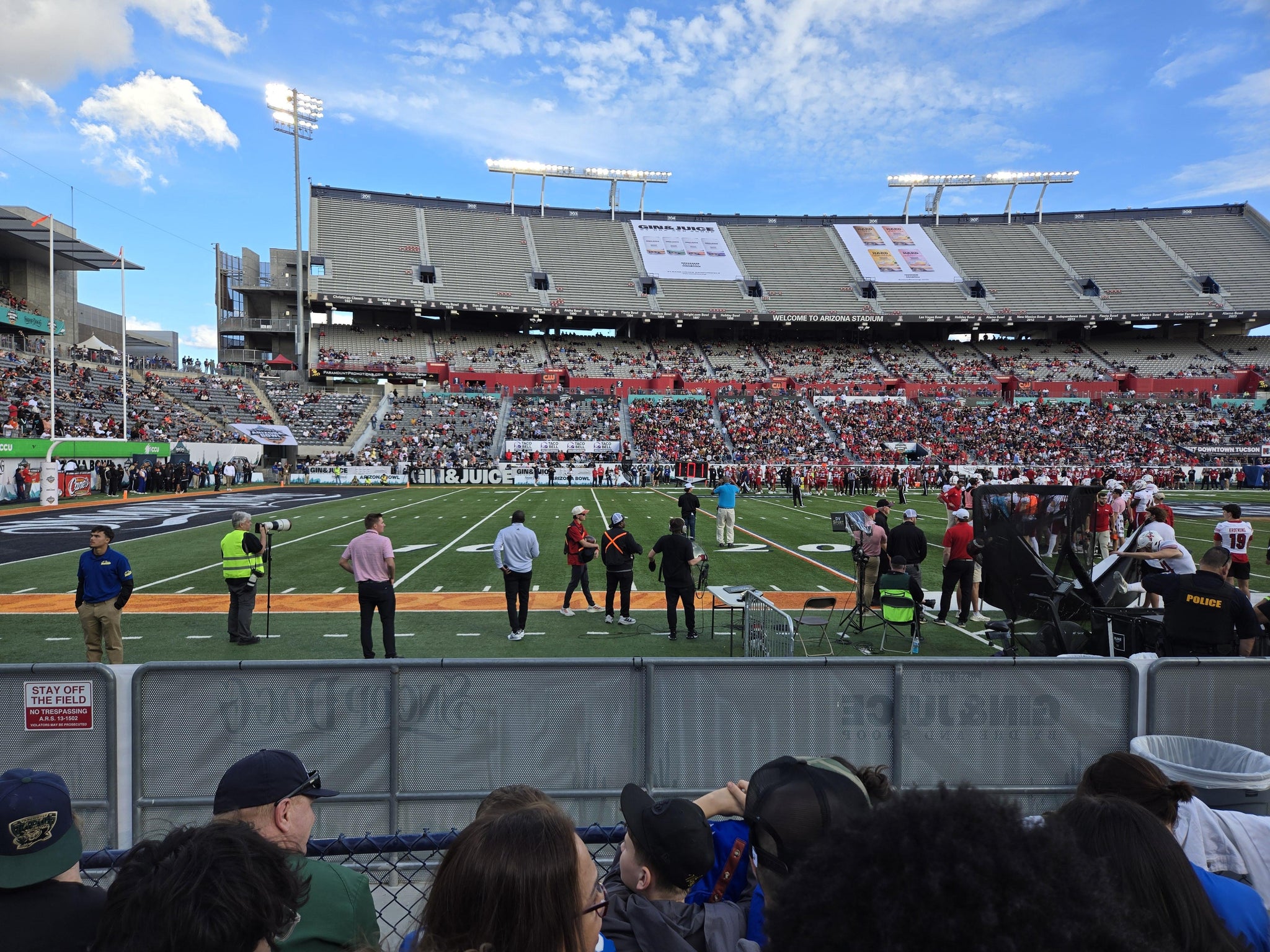Real Fan View taken from Section 23 at Casino Del Sol Stadium by Matthew W