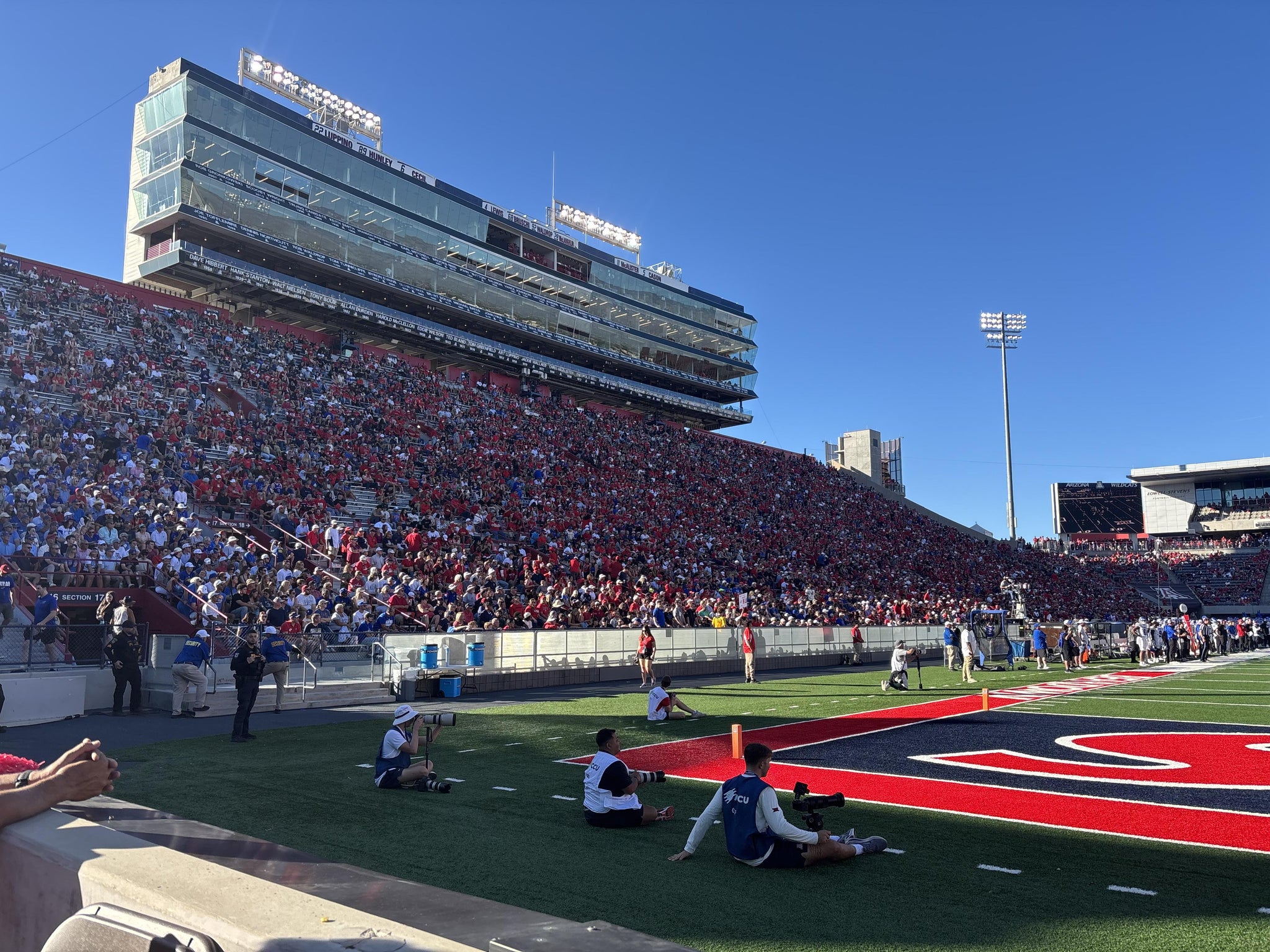 Real Fan View taken from Section W 13 at Casino Del Sol Stadium by Gabriel H