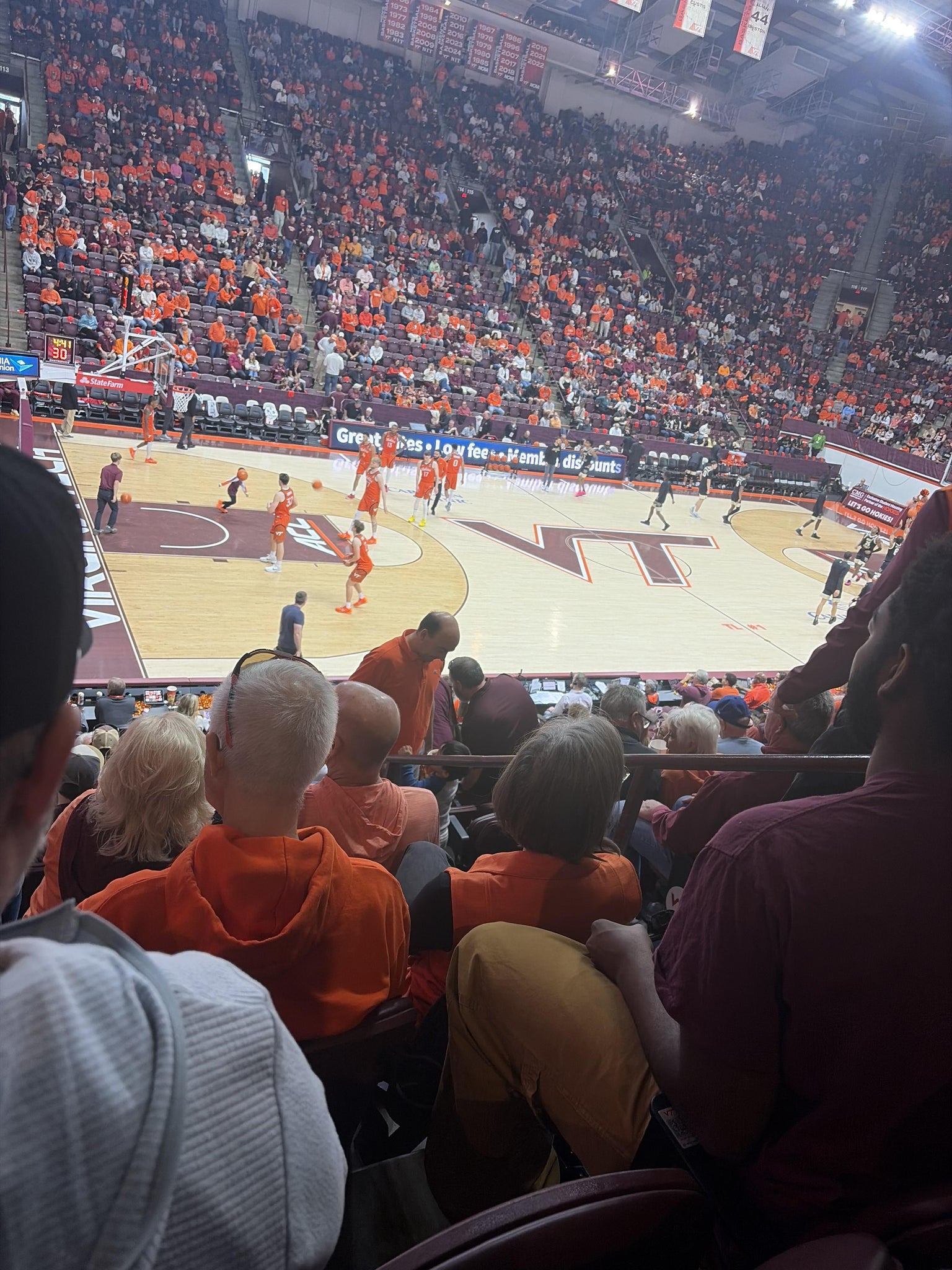 Real Fan View taken from Section 107 at Cassell Coliseum by Garth D