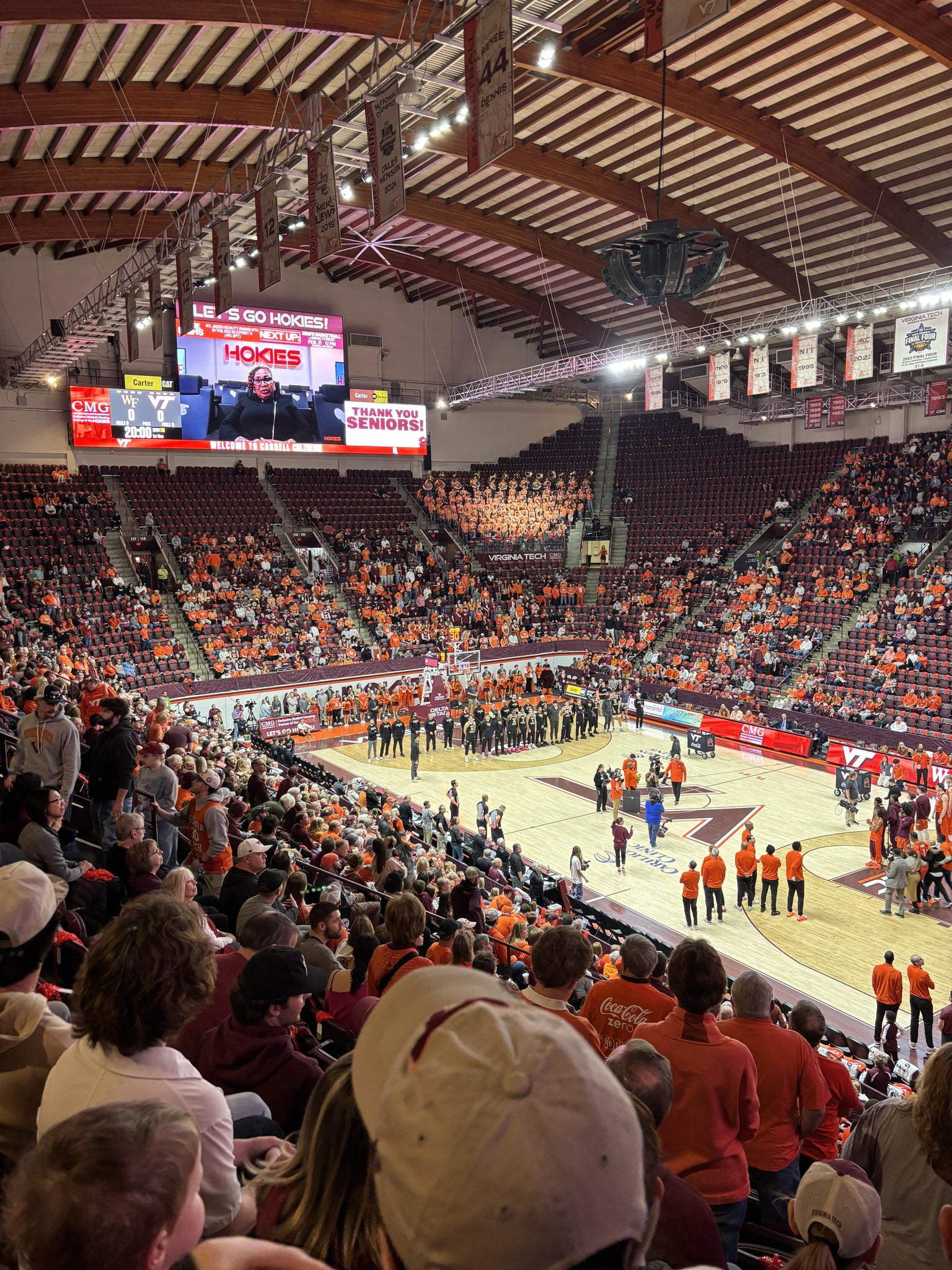 Real Fan View taken from Section 112 at Cassell Coliseum by Larry B