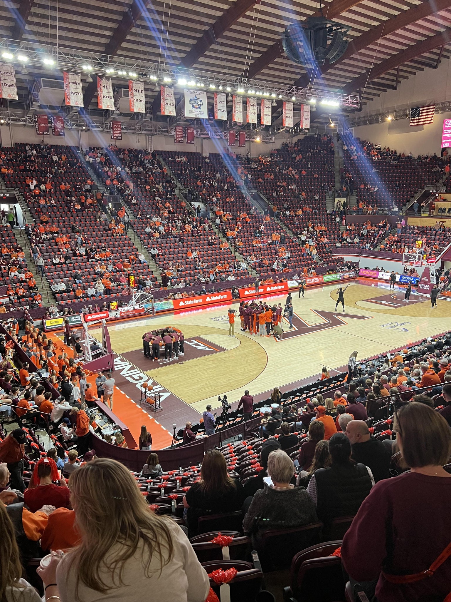 Real Fan View taken from Section 116 at Cassell Coliseum by Kim G