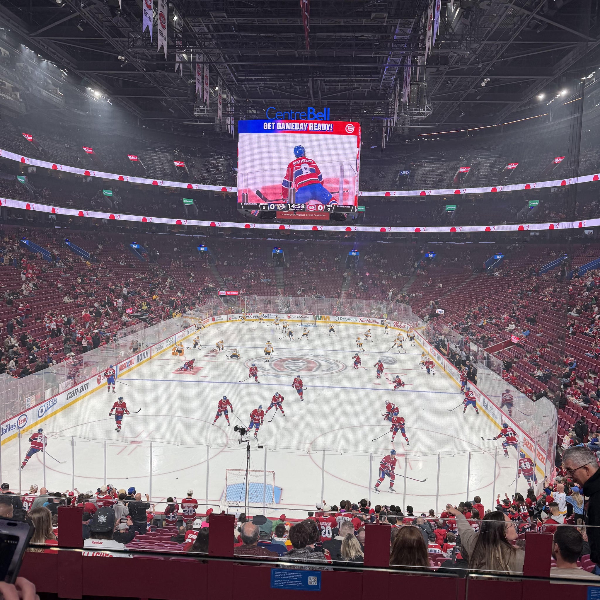 Real Fan View taken from Section 107 at Centre Bell by Wayne B