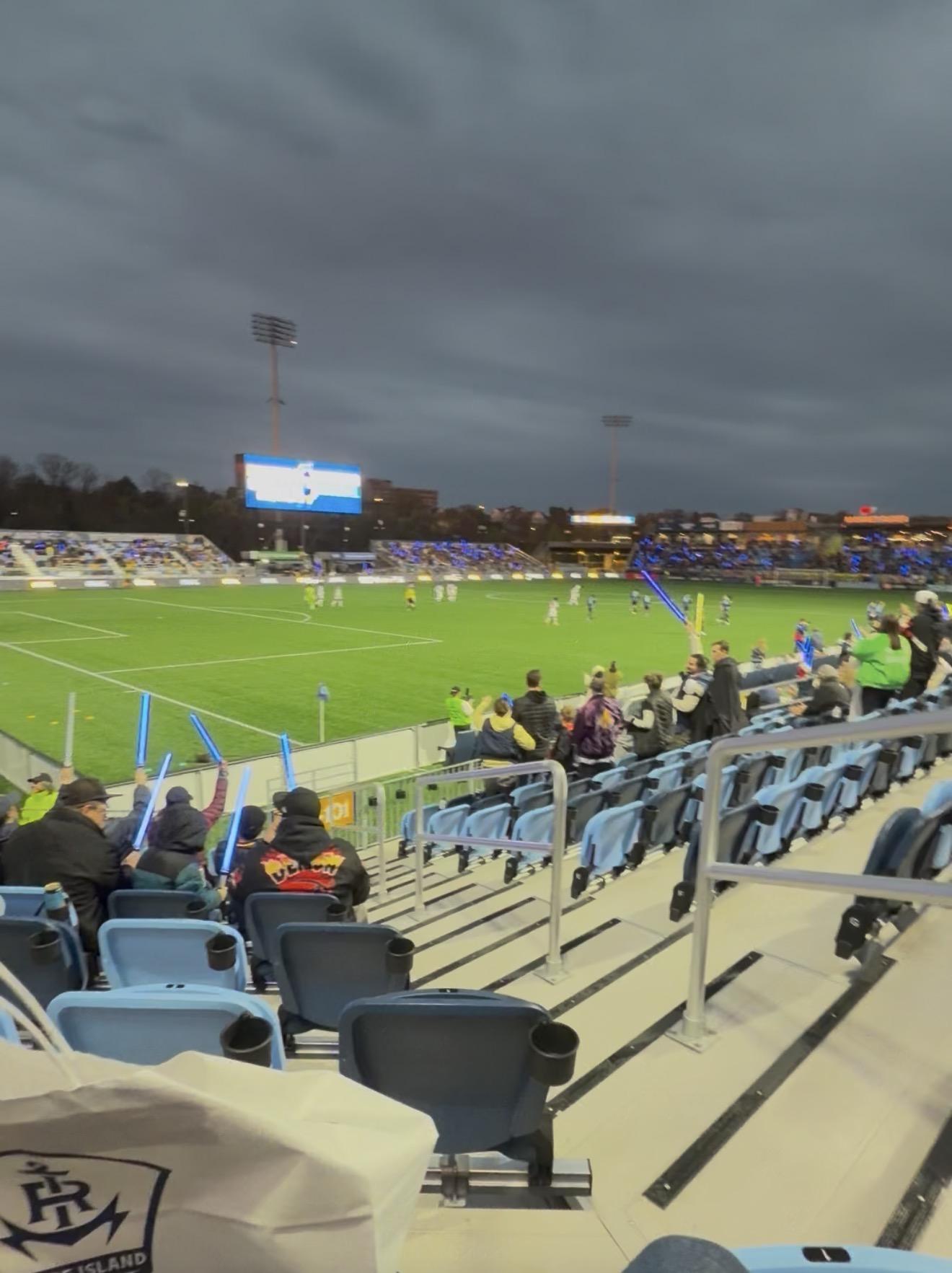 Real Fan View taken from Section 100 at Centreville Bank Stadium by Corrin F