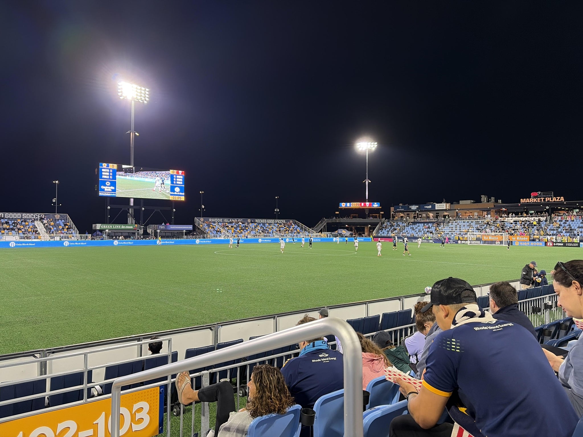 Real Fan View taken from Section 102 at Centreville Bank Stadium by Adam C