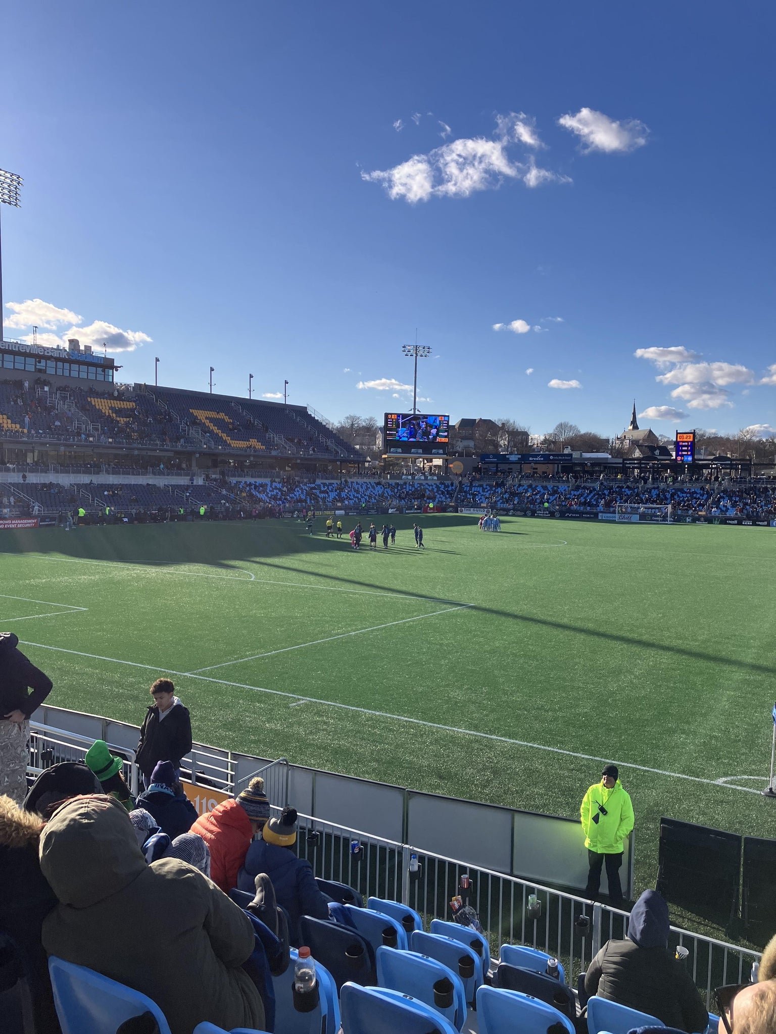Real Fan View taken from Section 119 at Centreville Bank Stadium by Leo C