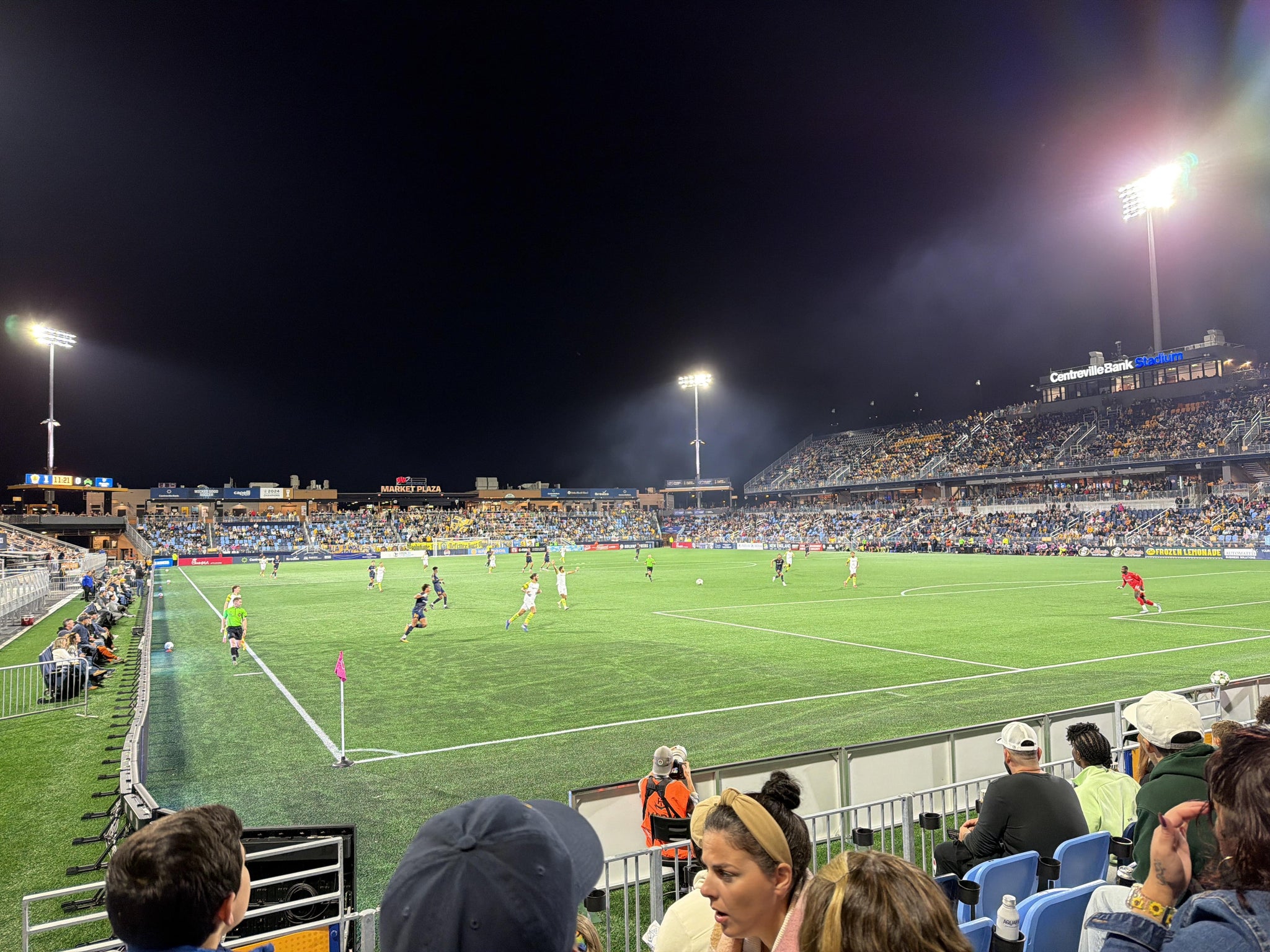 Real Fan View taken from Section 129 at Centreville Bank Stadium by Rudy R