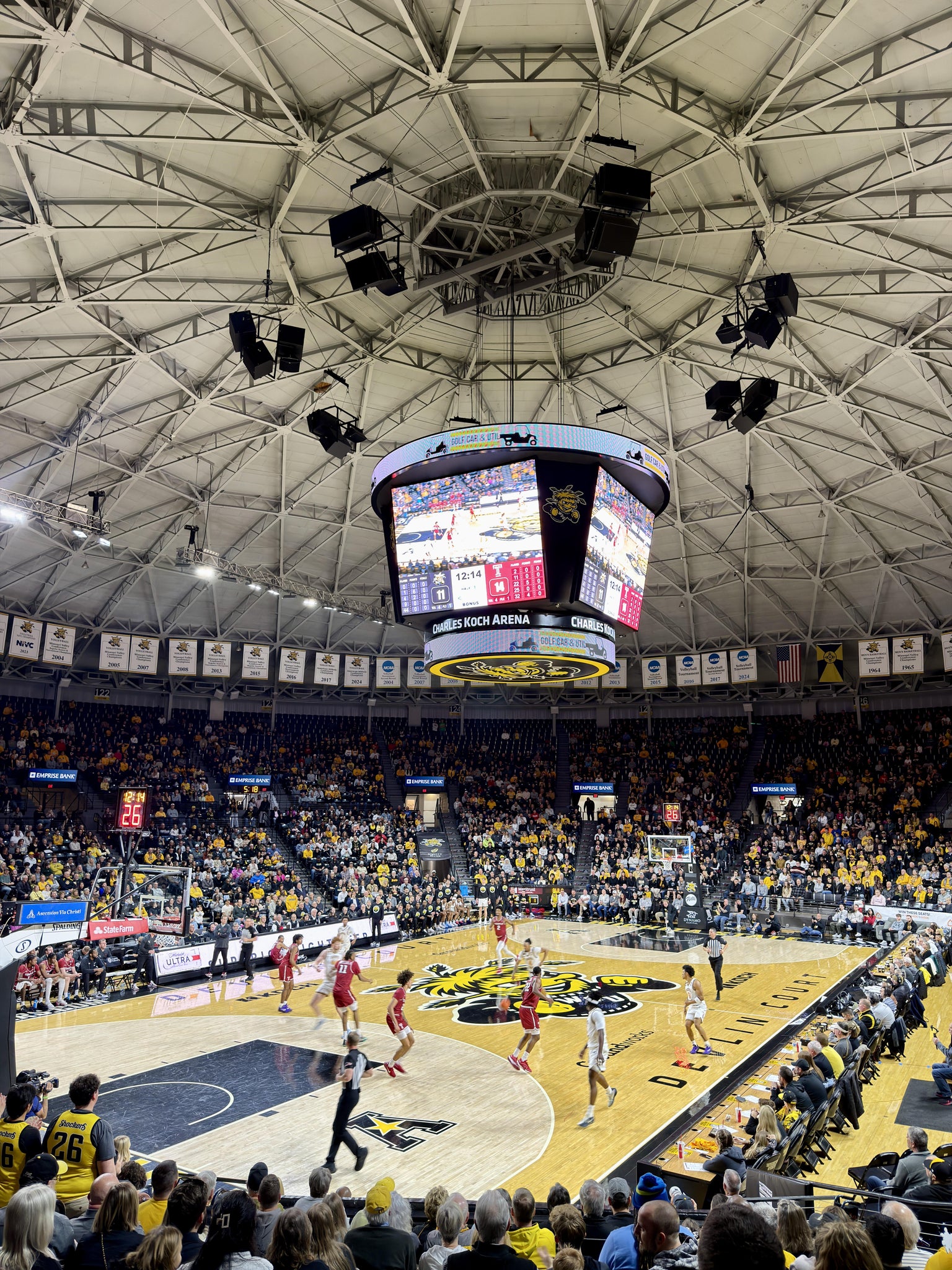 Real Fan View taken from Section 114 at Charles Koch Arena by Casey L